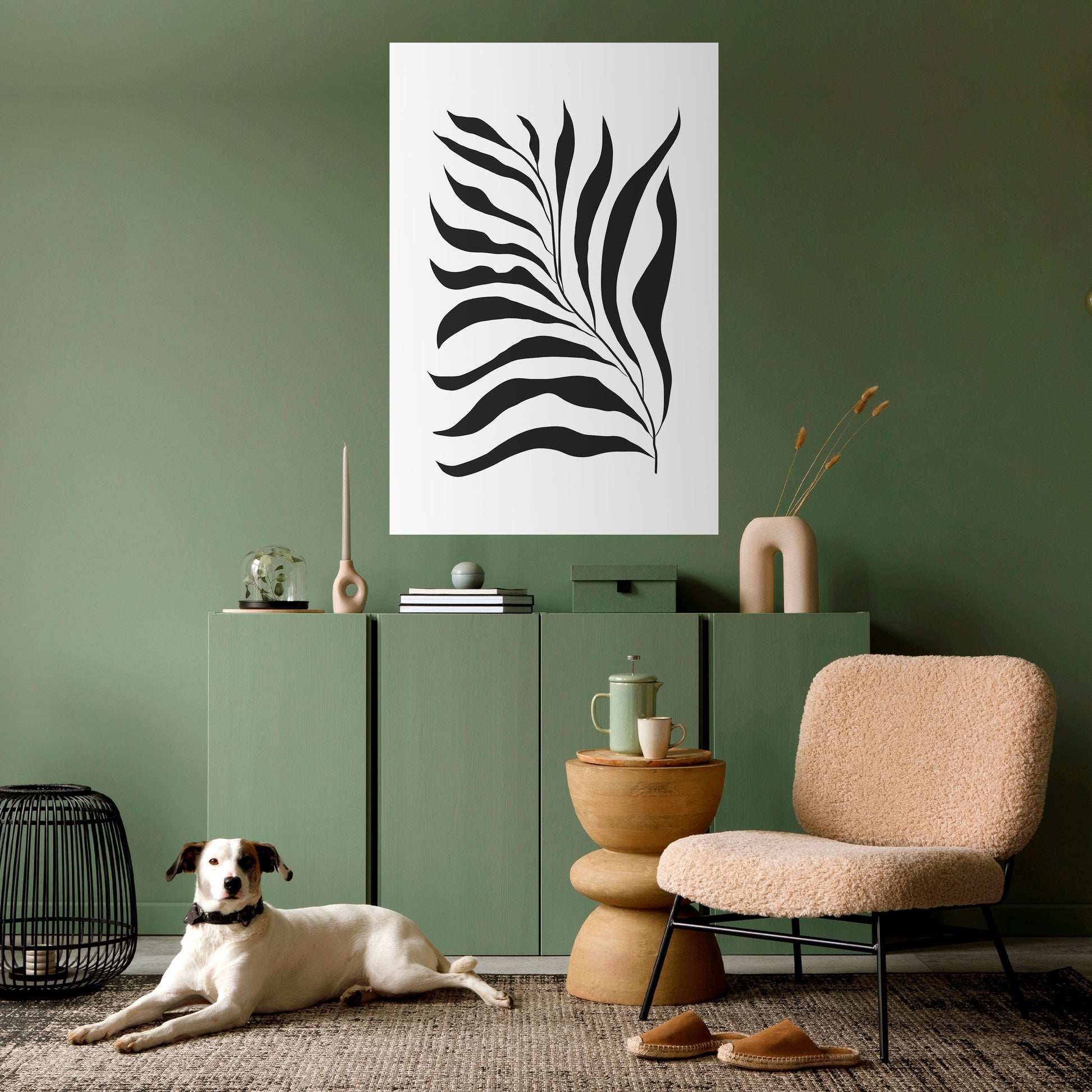 Affiche verticale autocollante « SHADOW PLANT »