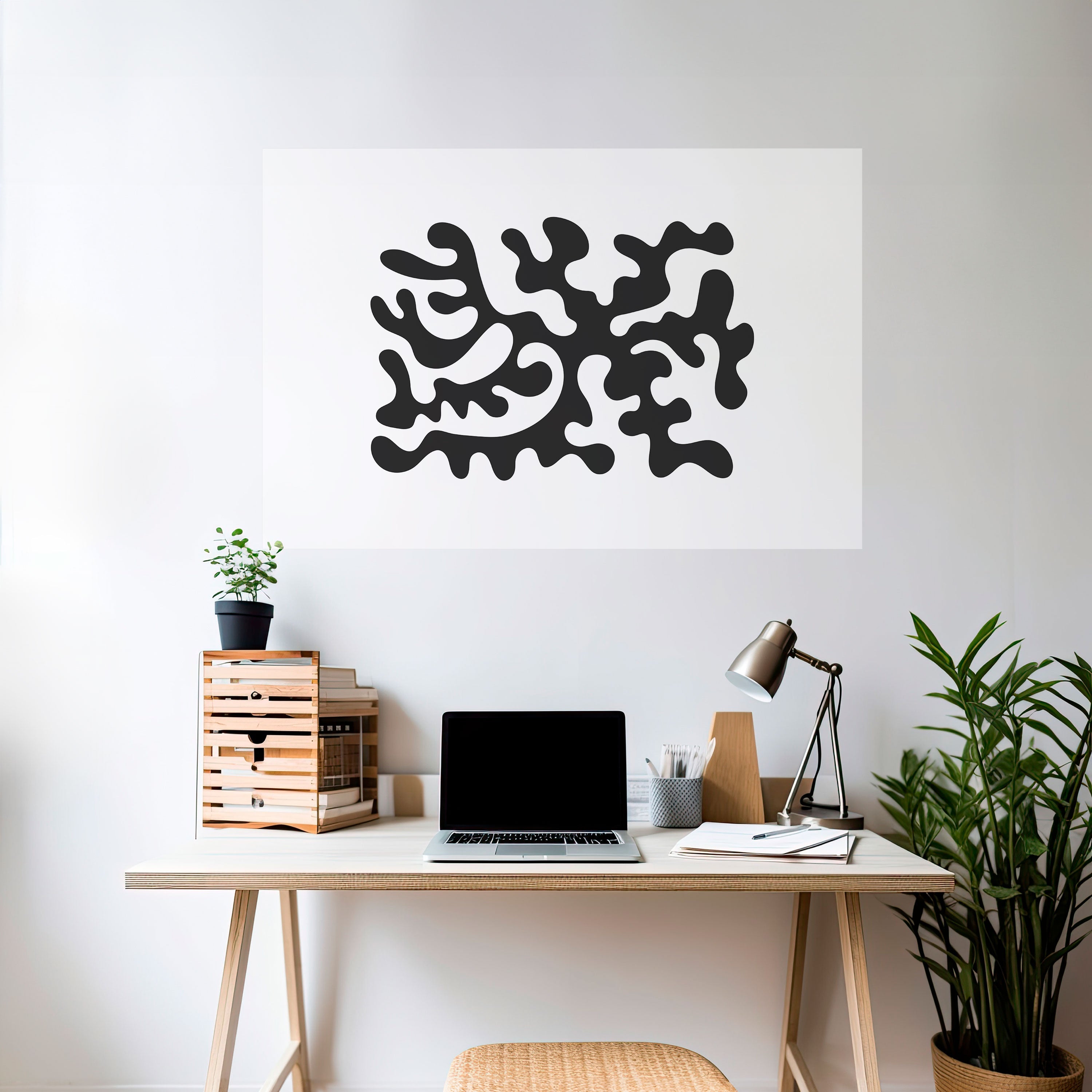 Affiche horizontale autocollante « CASCADE DE CHARBON »