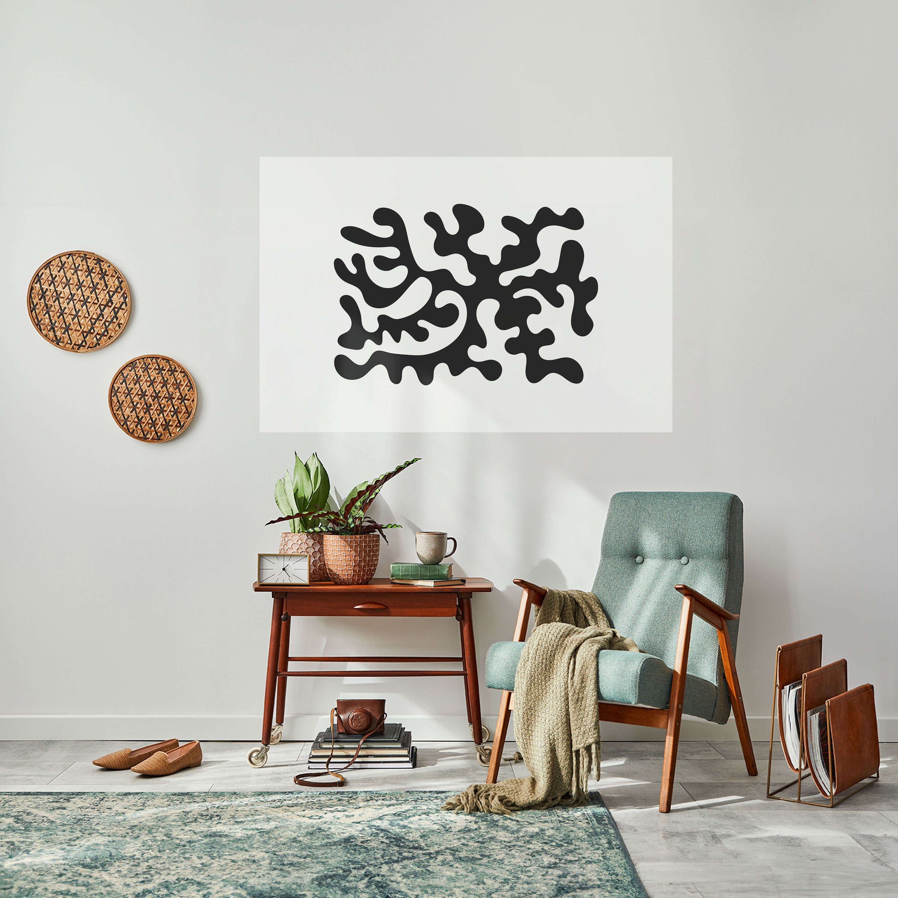 Affiche horizontale autocollante « CASCADE DE CHARBON »