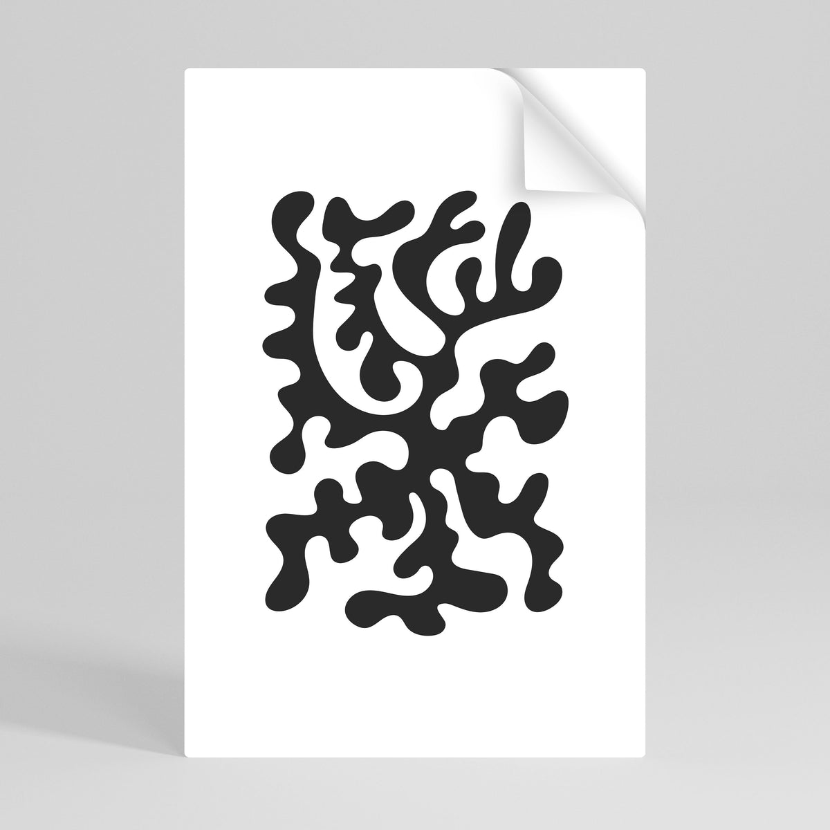 Affiche verticale autocollante « CASCADE DE CHARBON »