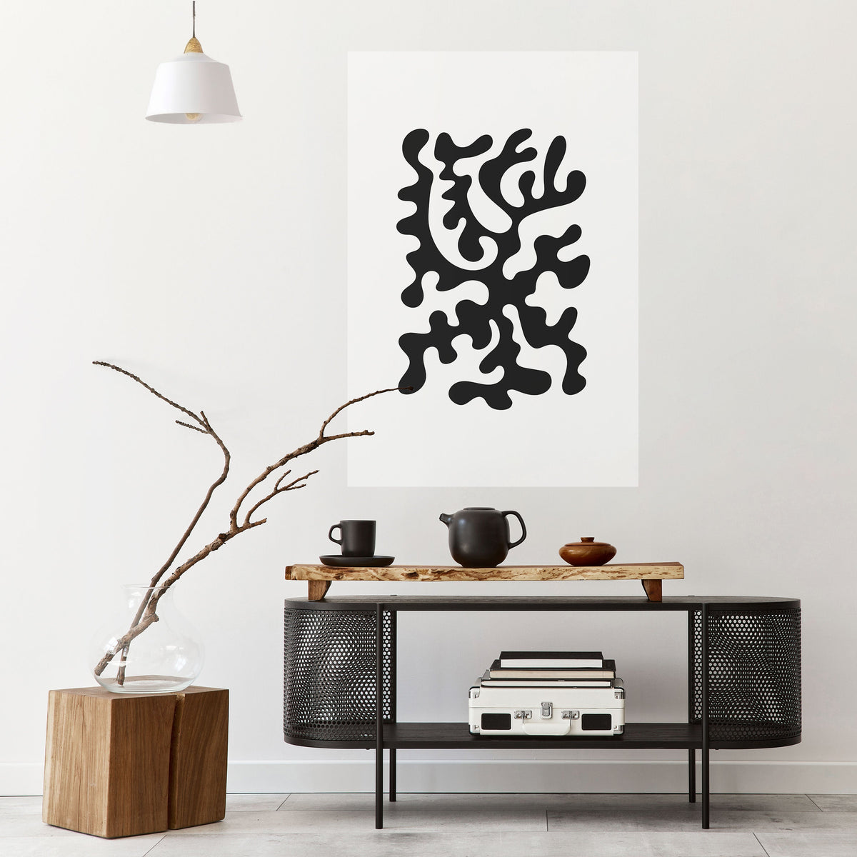 Affiche verticale autocollante « CASCADE DE CHARBON »