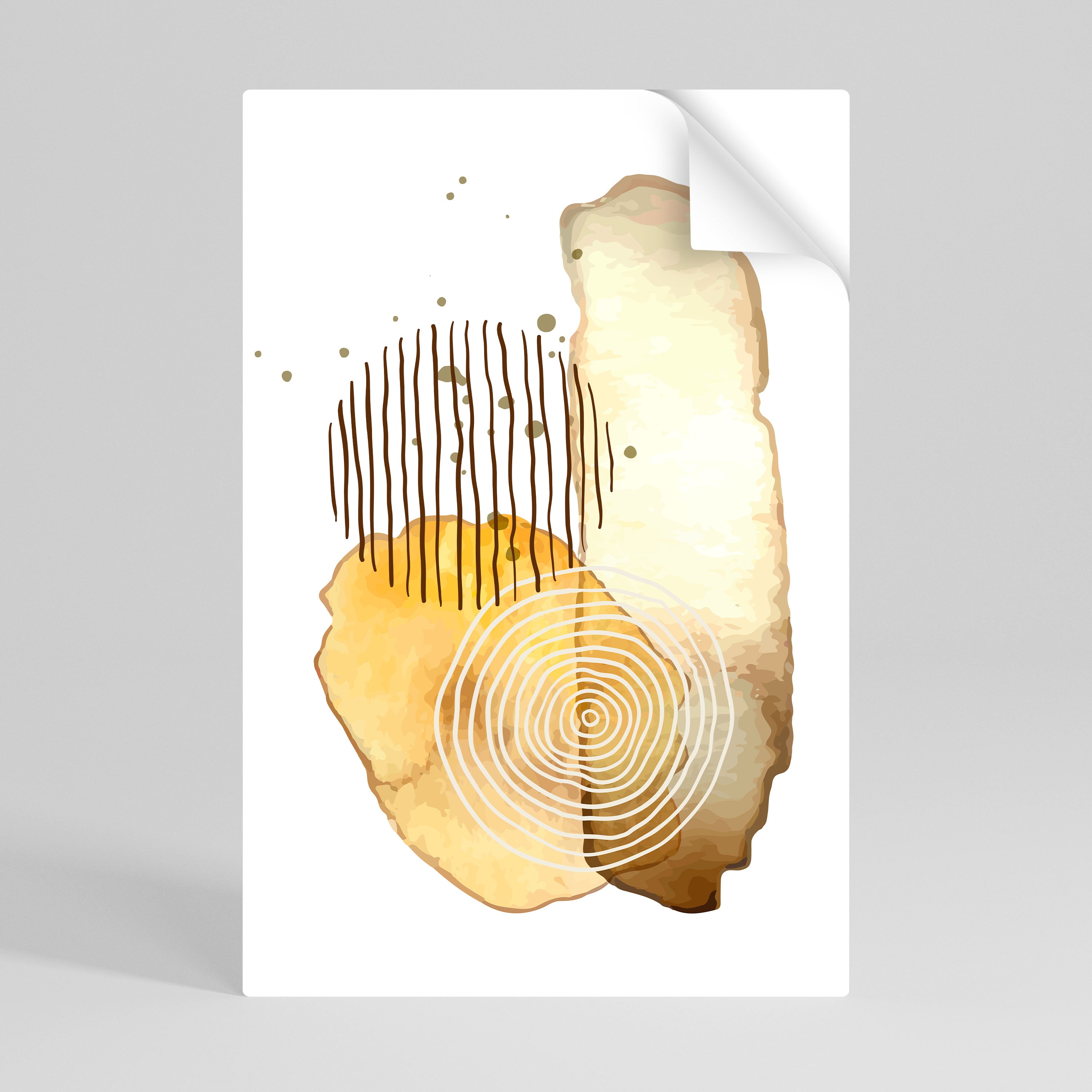 TRANSCENDENT TONES Peel and Stick Vertical Poster