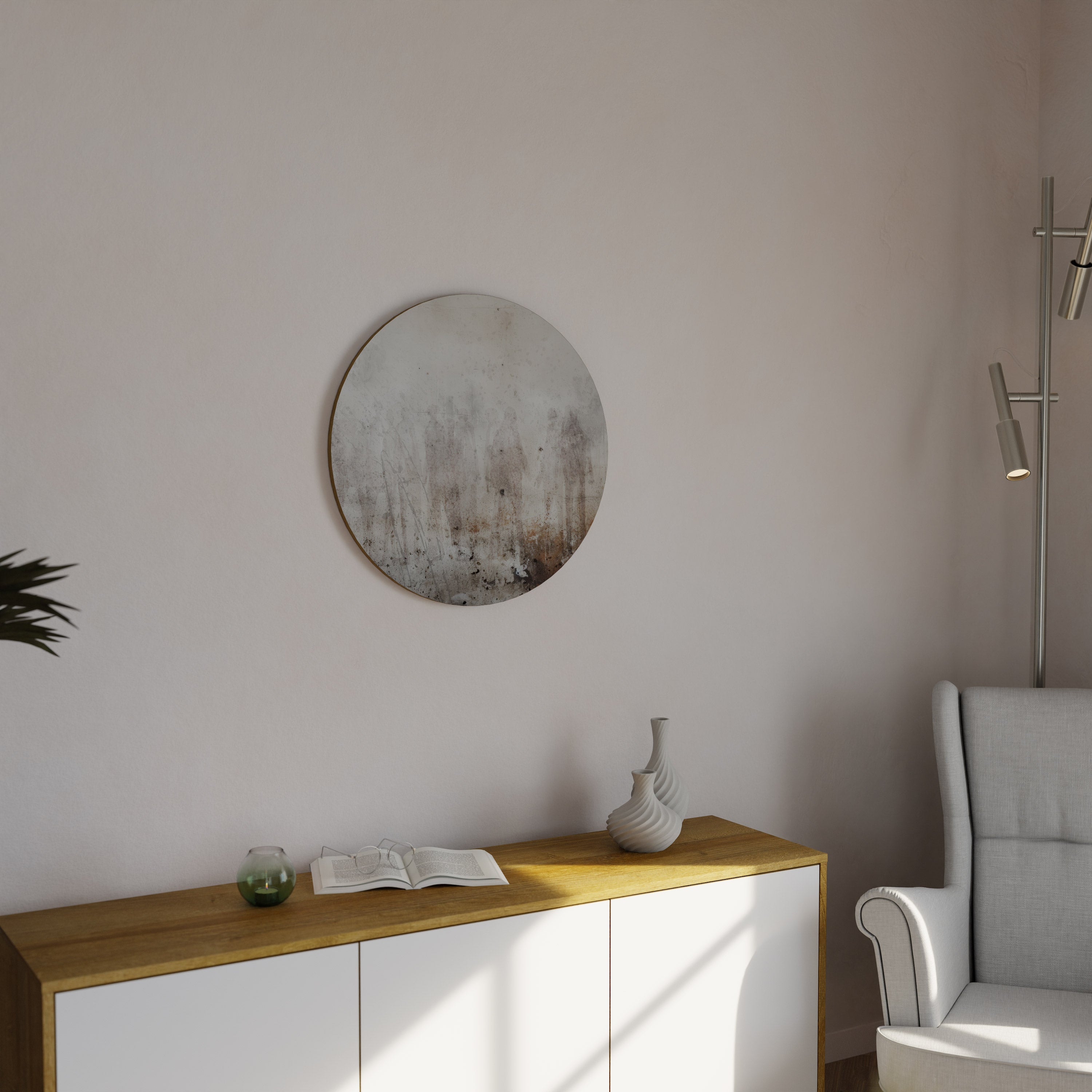 Art mural rond SERENE SPECTRUM