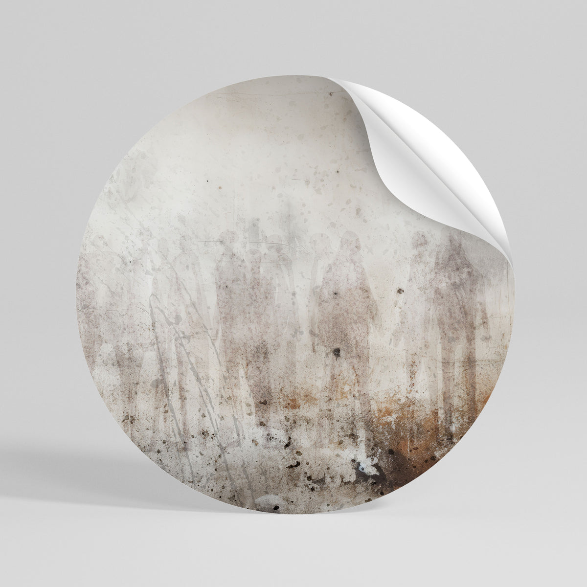 SERENE SPECTRUM Peel and Stick Round Sticker