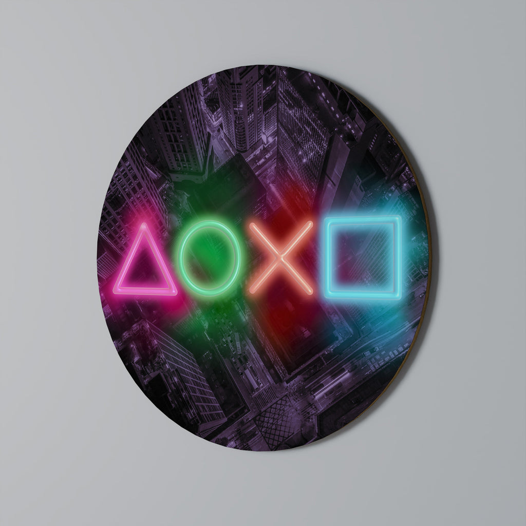 CYBERPUNK CHRONICLE Décoration murale ronde