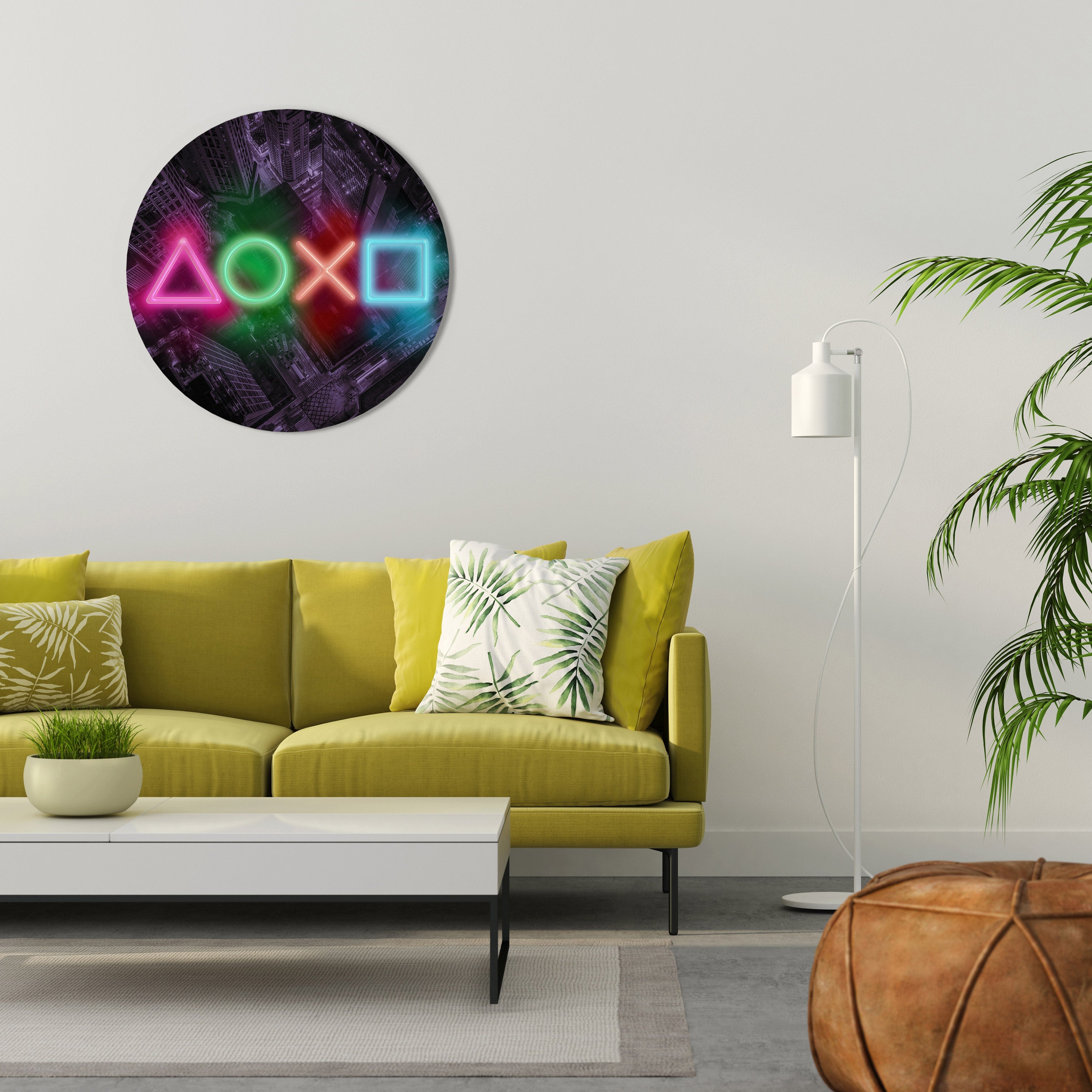 CYBERPUNK CHRONICLE Décoration murale ronde