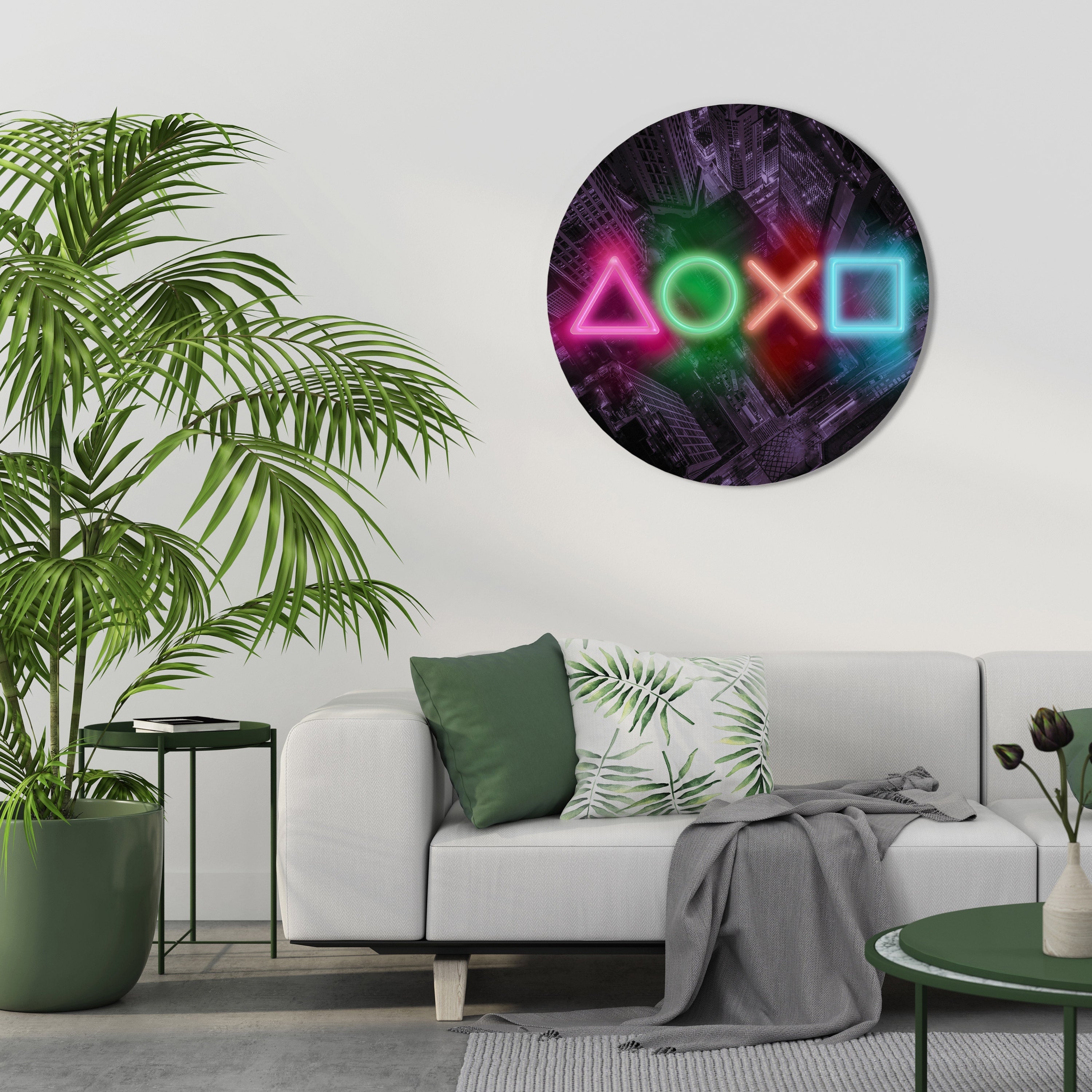 CYBERPUNK CHRONICLE Décoration murale ronde