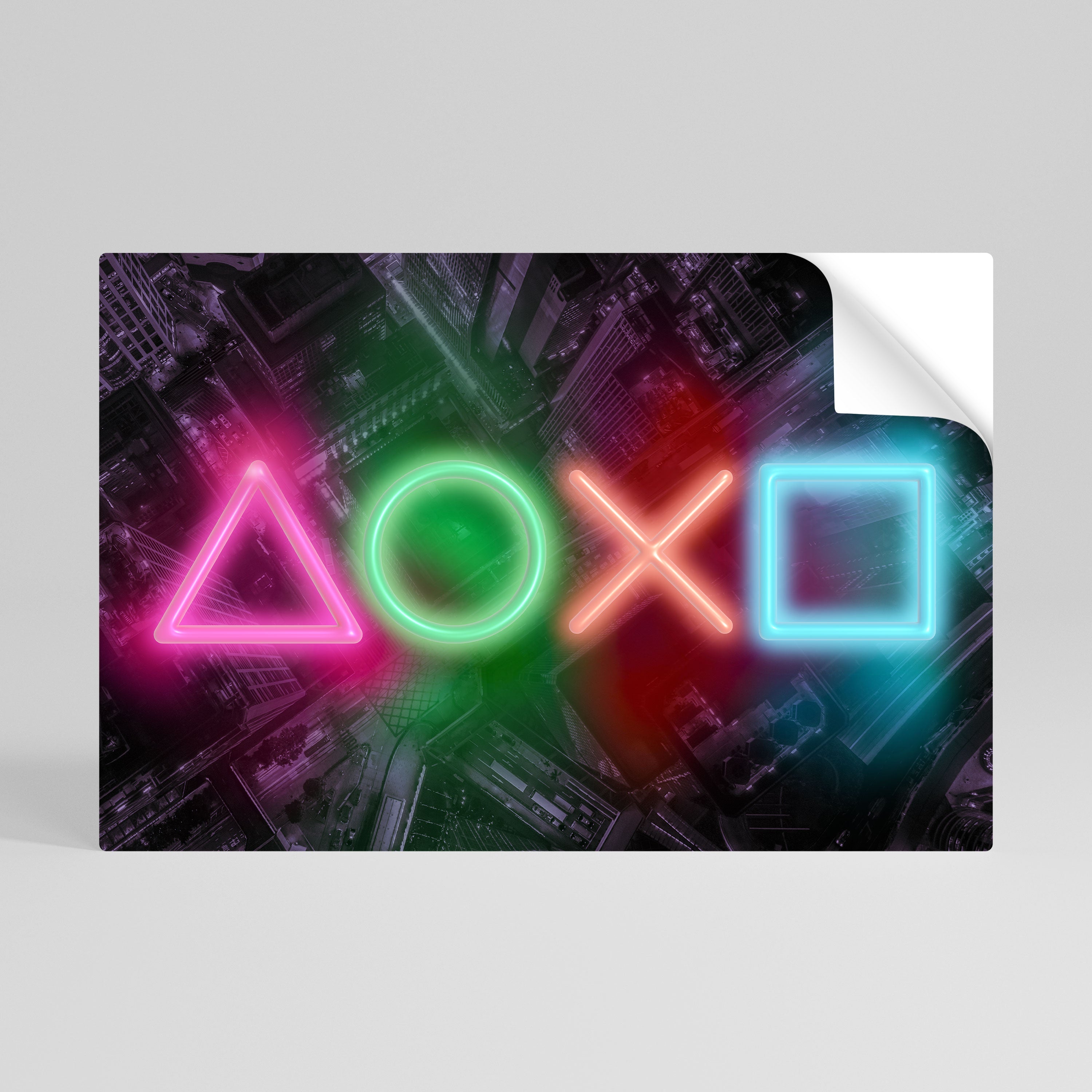 Affiche horizontale autocollante CYBERPUNK CHRONICLE