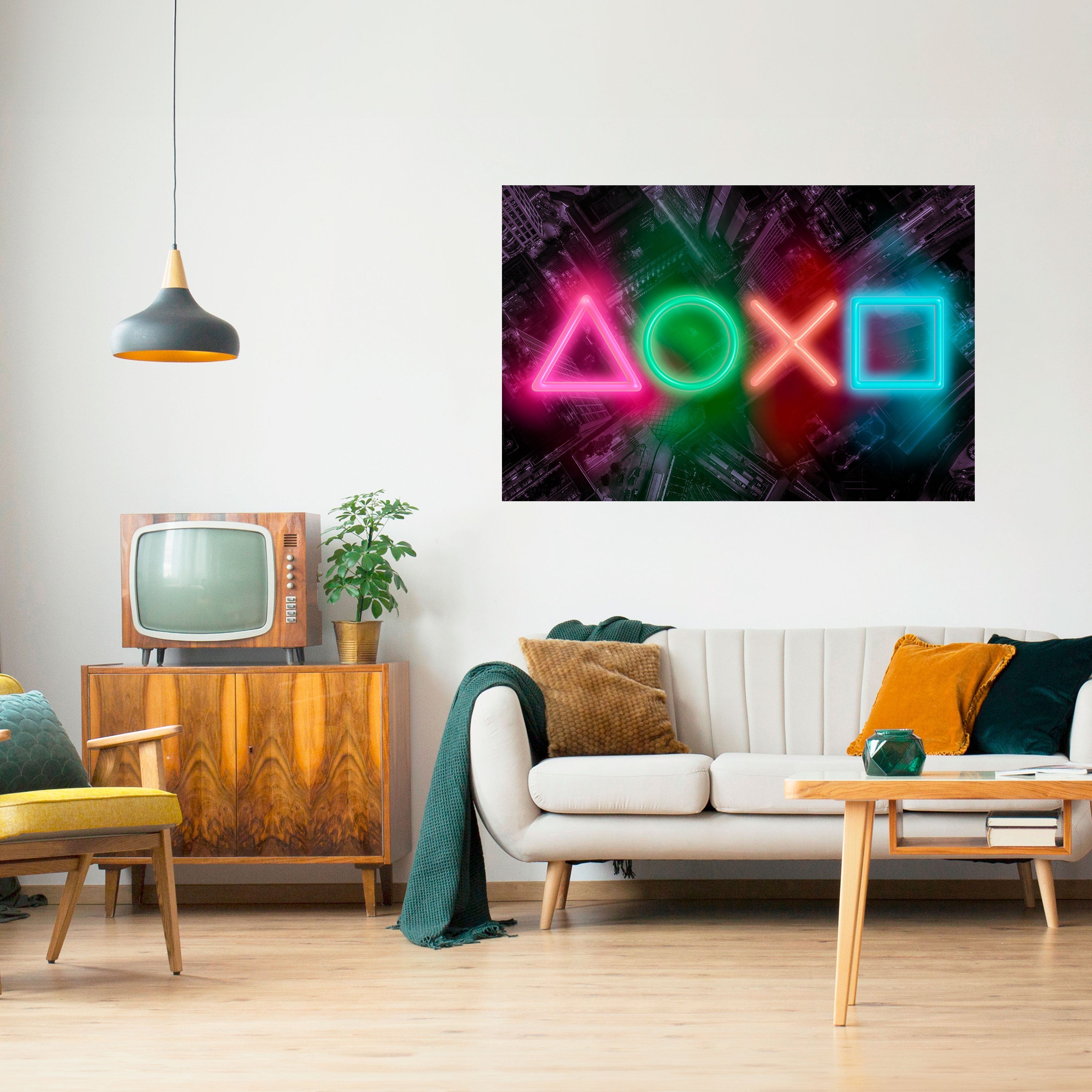 Affiche horizontale autocollante CYBERPUNK CHRONICLE