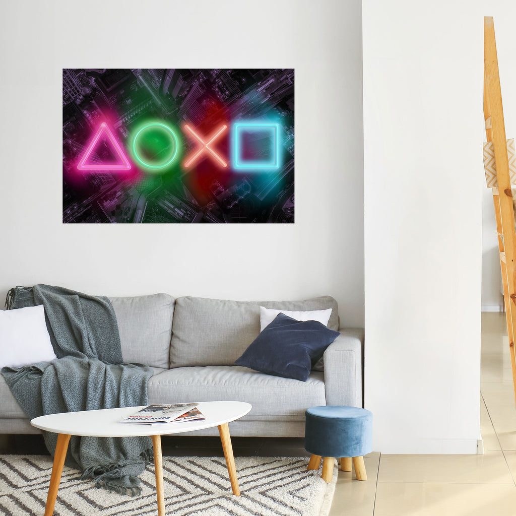 Affiche horizontale autocollante CYBERPUNK CHRONICLE