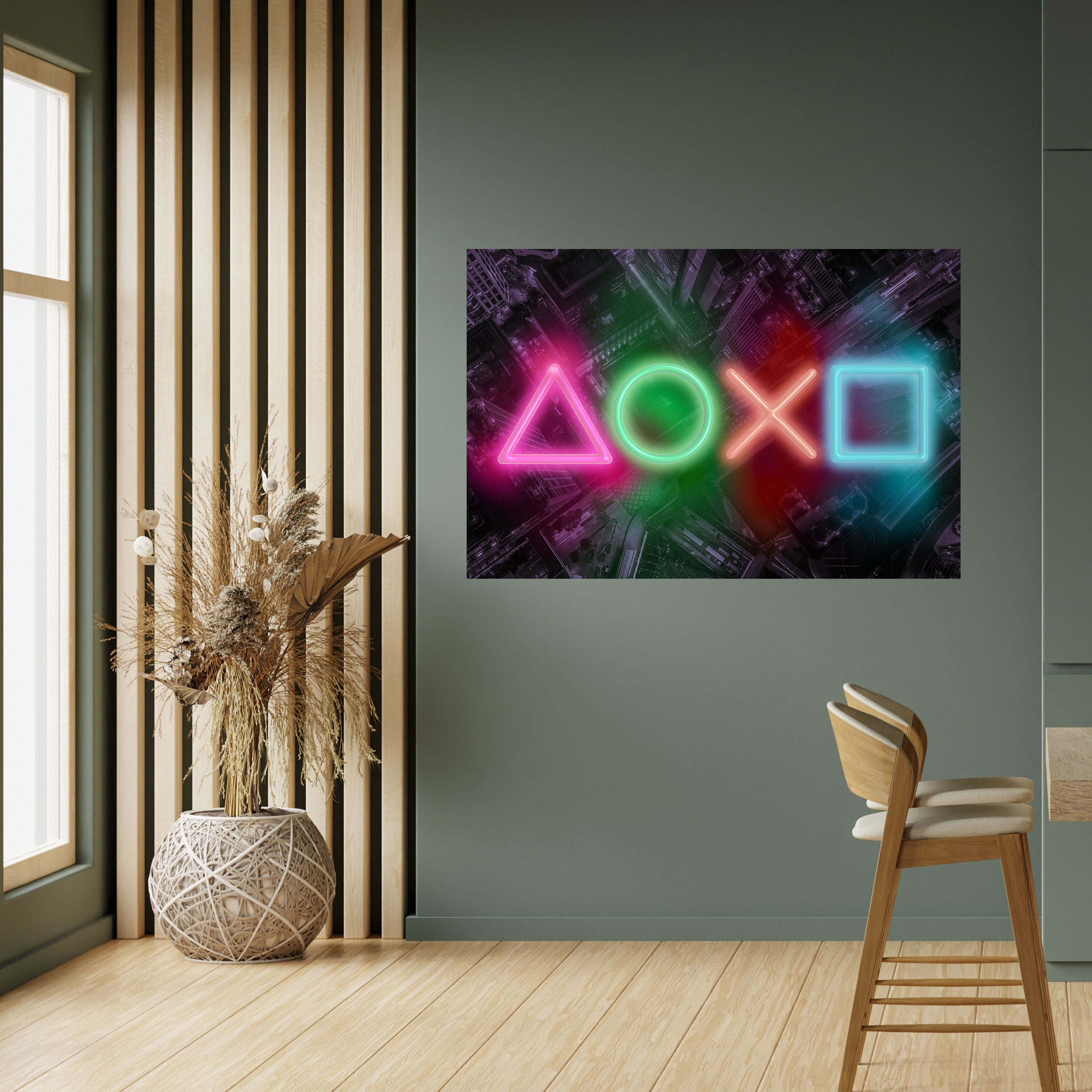 Affiche horizontale autocollante CYBERPUNK CHRONICLE