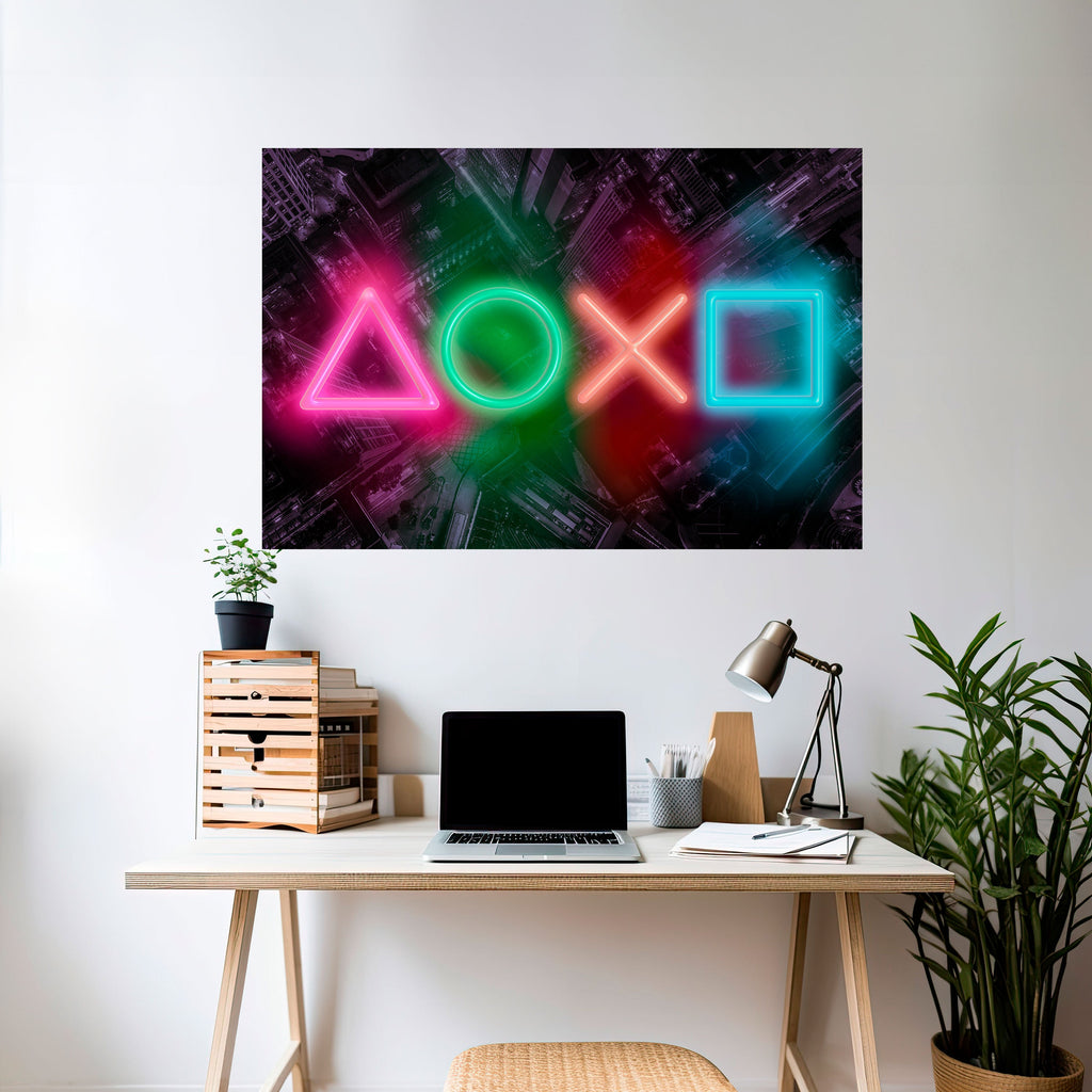 Affiche horizontale autocollante CYBERPUNK CHRONICLE