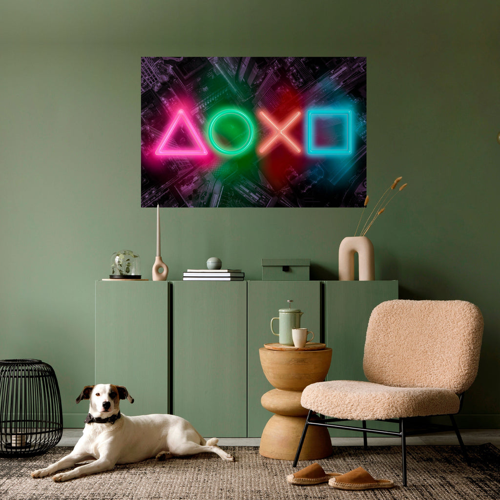 Affiche horizontale autocollante CYBERPUNK CHRONICLE