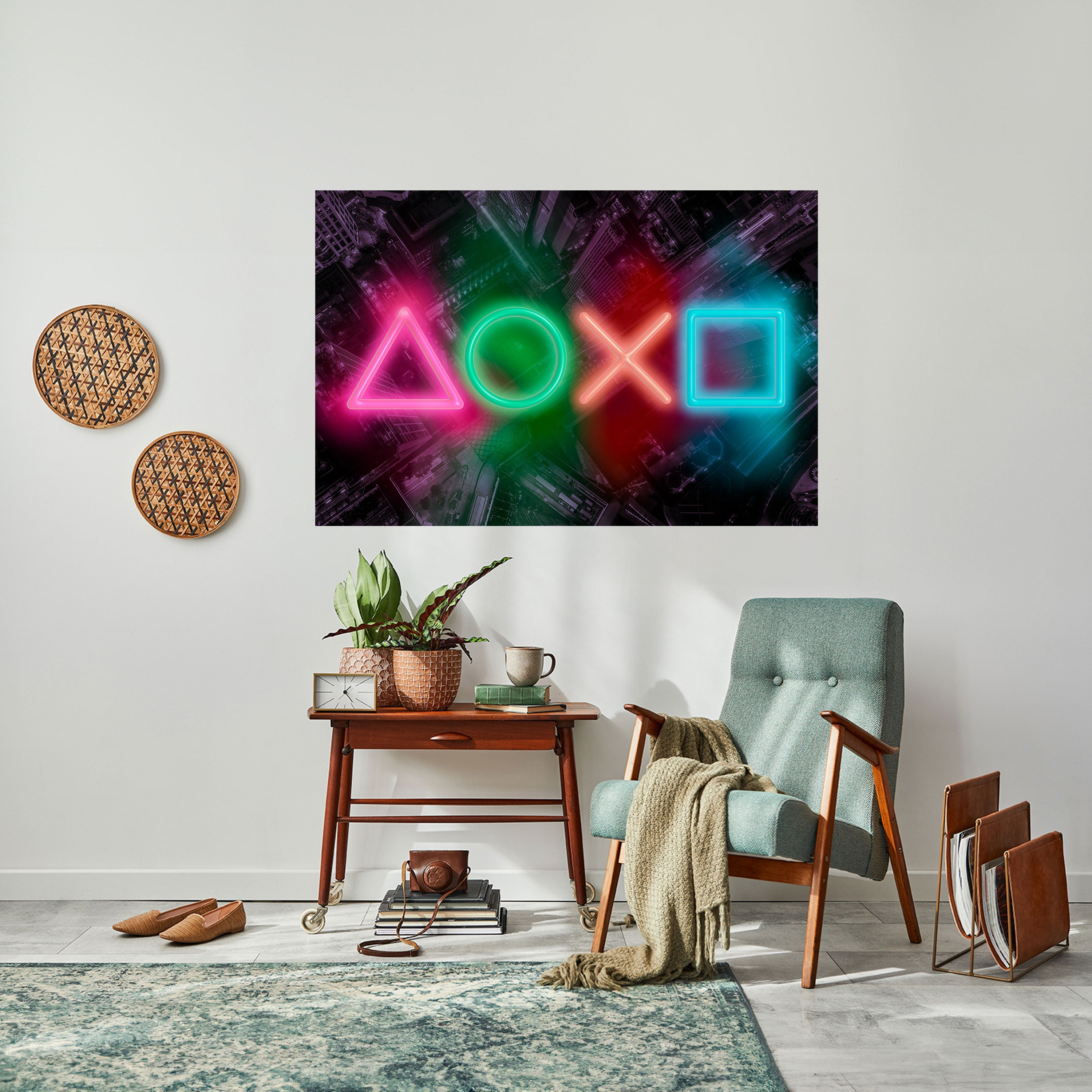 Affiche horizontale autocollante CYBERPUNK CHRONICLE