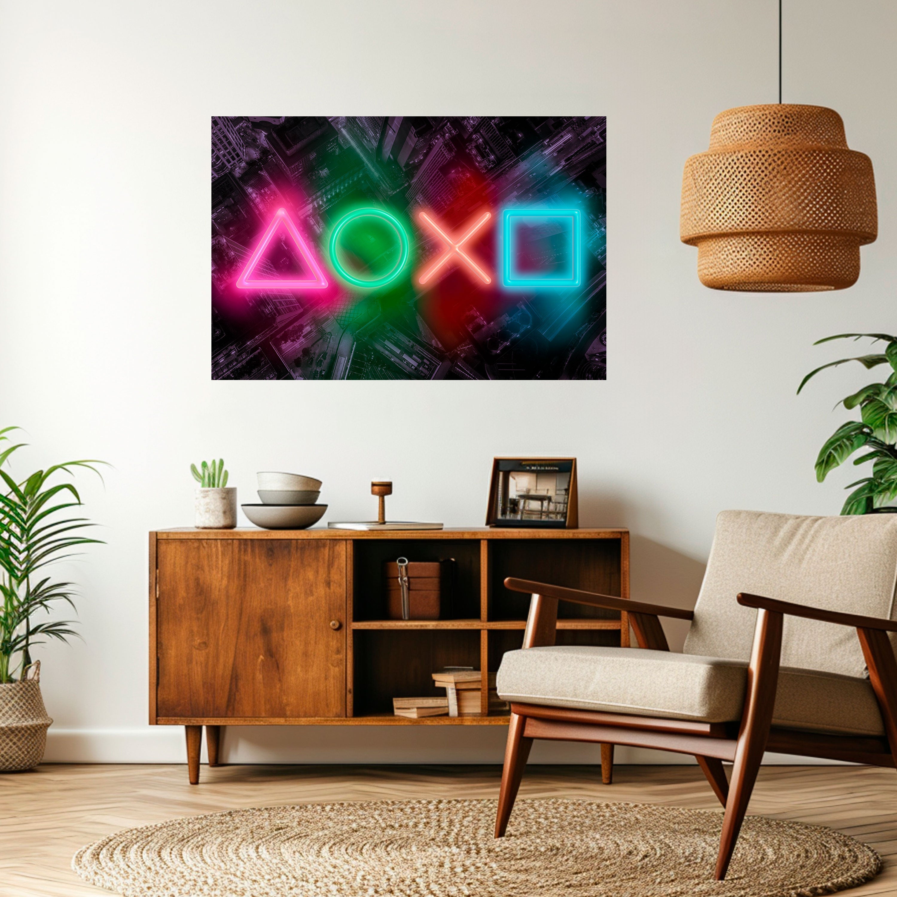 Affiche horizontale autocollante CYBERPUNK CHRONICLE