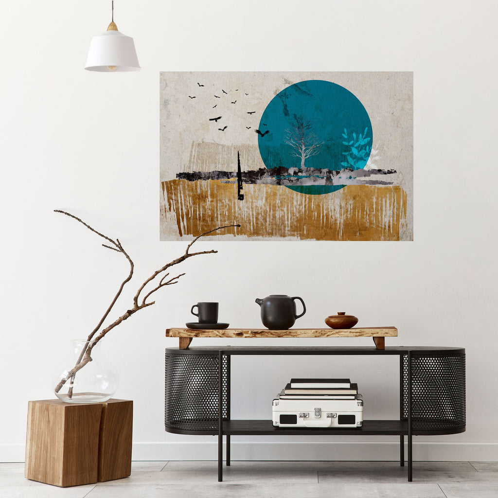 Affiche horizontale autocollante VOYAGE INTEMPOREL