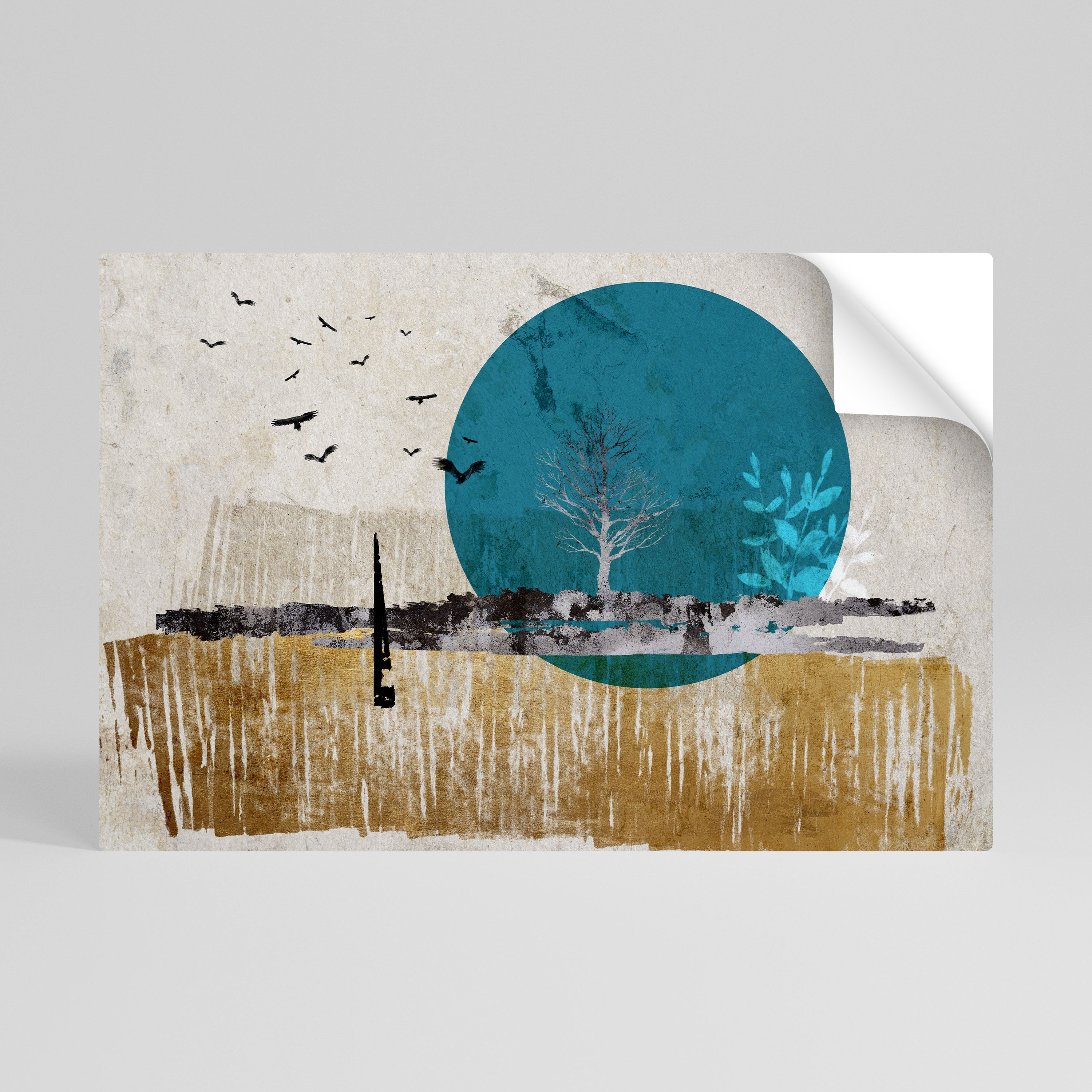 Affiche horizontale autocollante VOYAGE INTEMPOREL