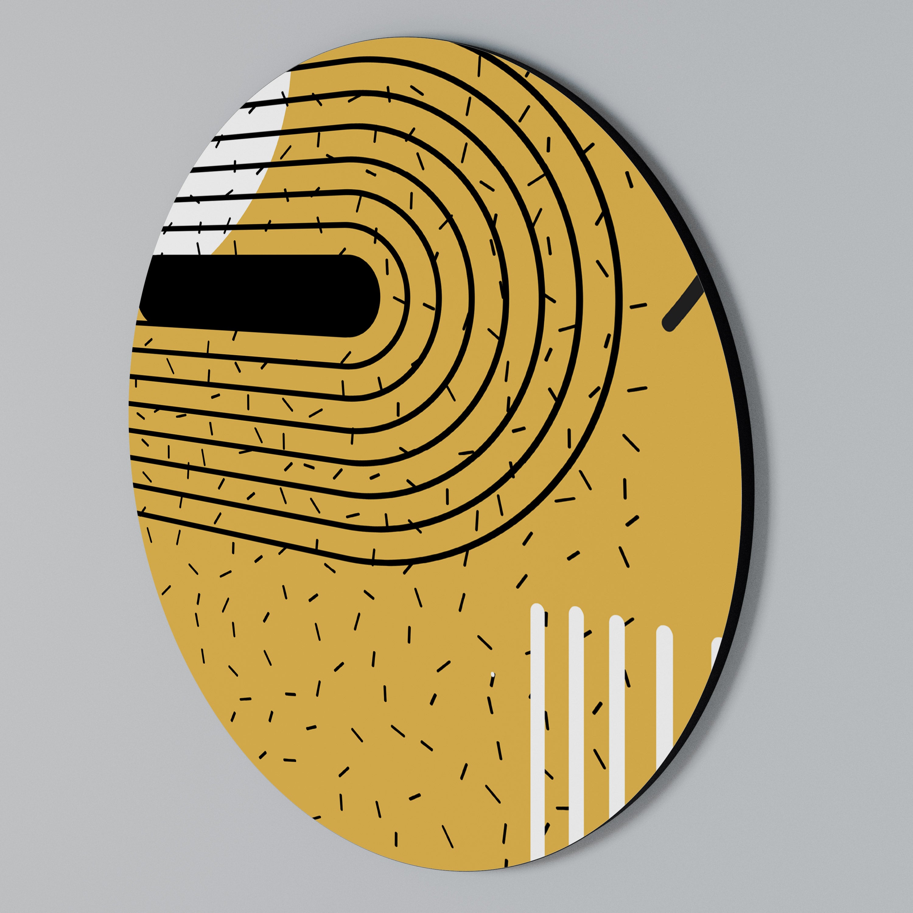 SHAPESHIFT SYMPHONY Round Wall Art