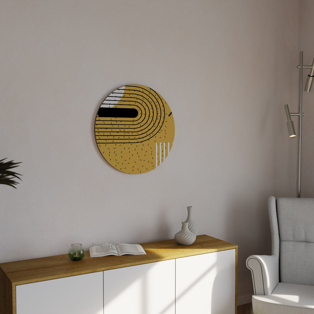 Art mural rond SHAPESHIFT SYMPHONY