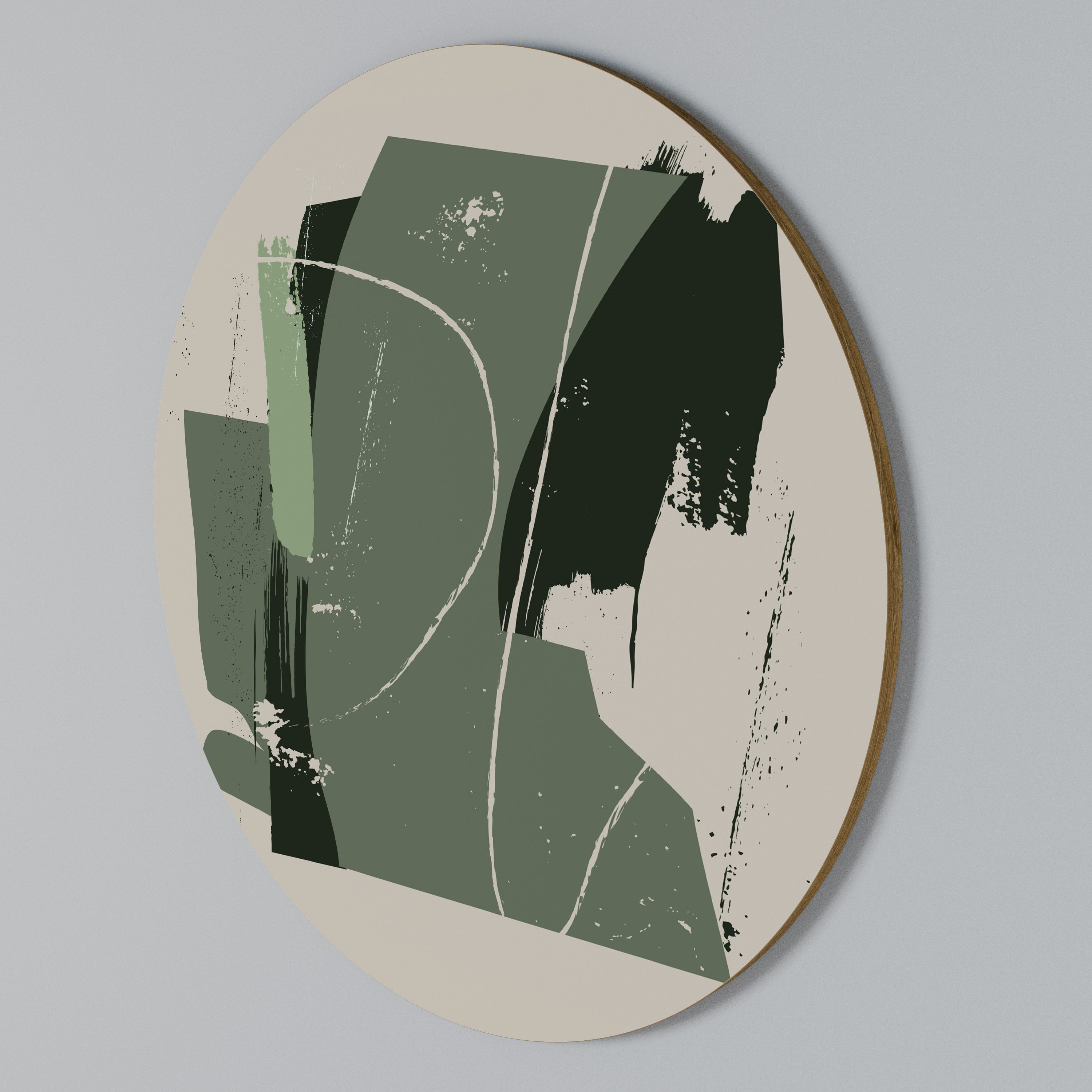 EVERGREEN ESCAPE Round Wall Art