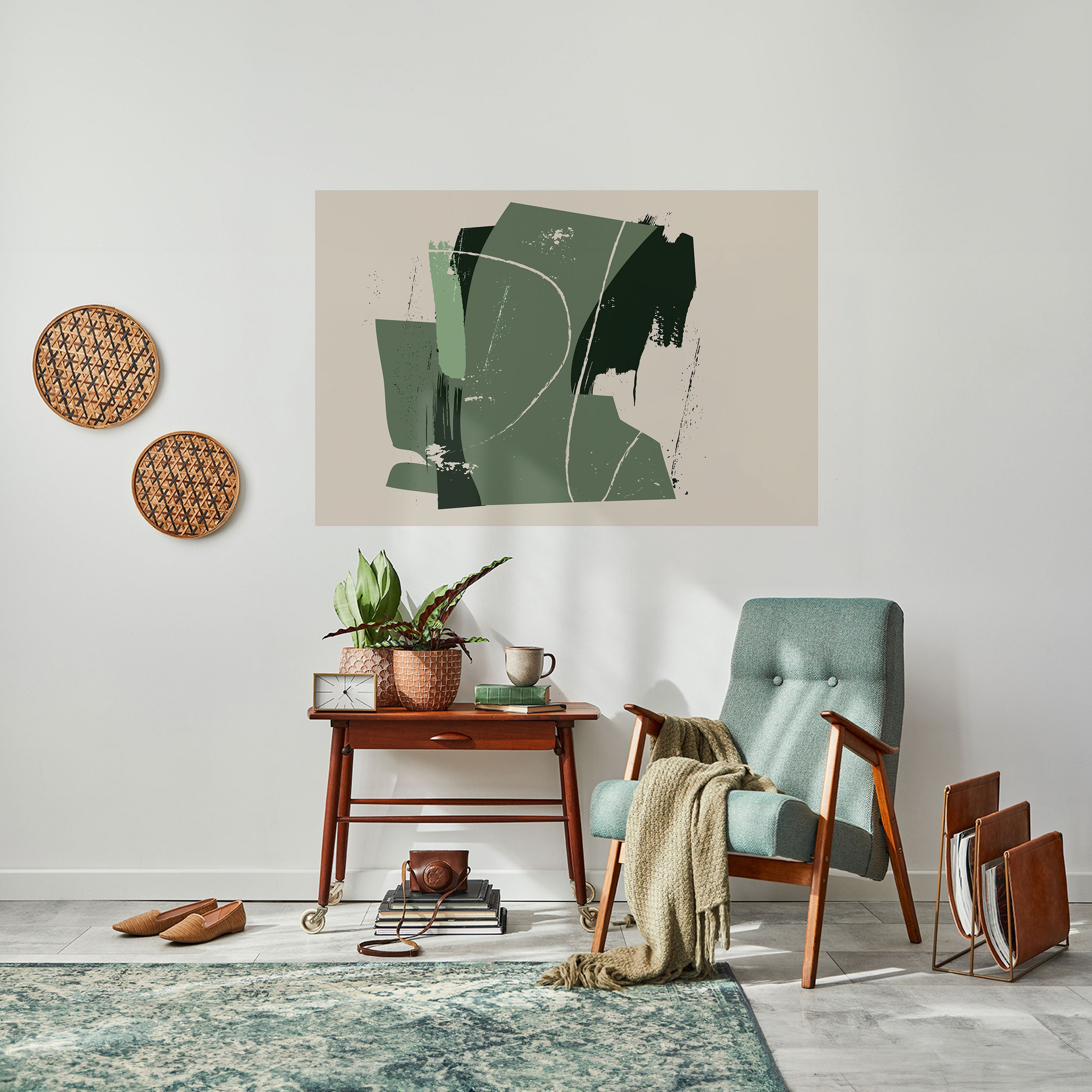 Affiche horizontale autocollante EVERGREEN ESCAPE