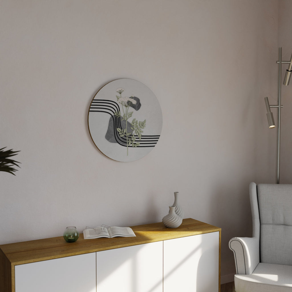 HERACLEUM ARRAY Round Wall Art