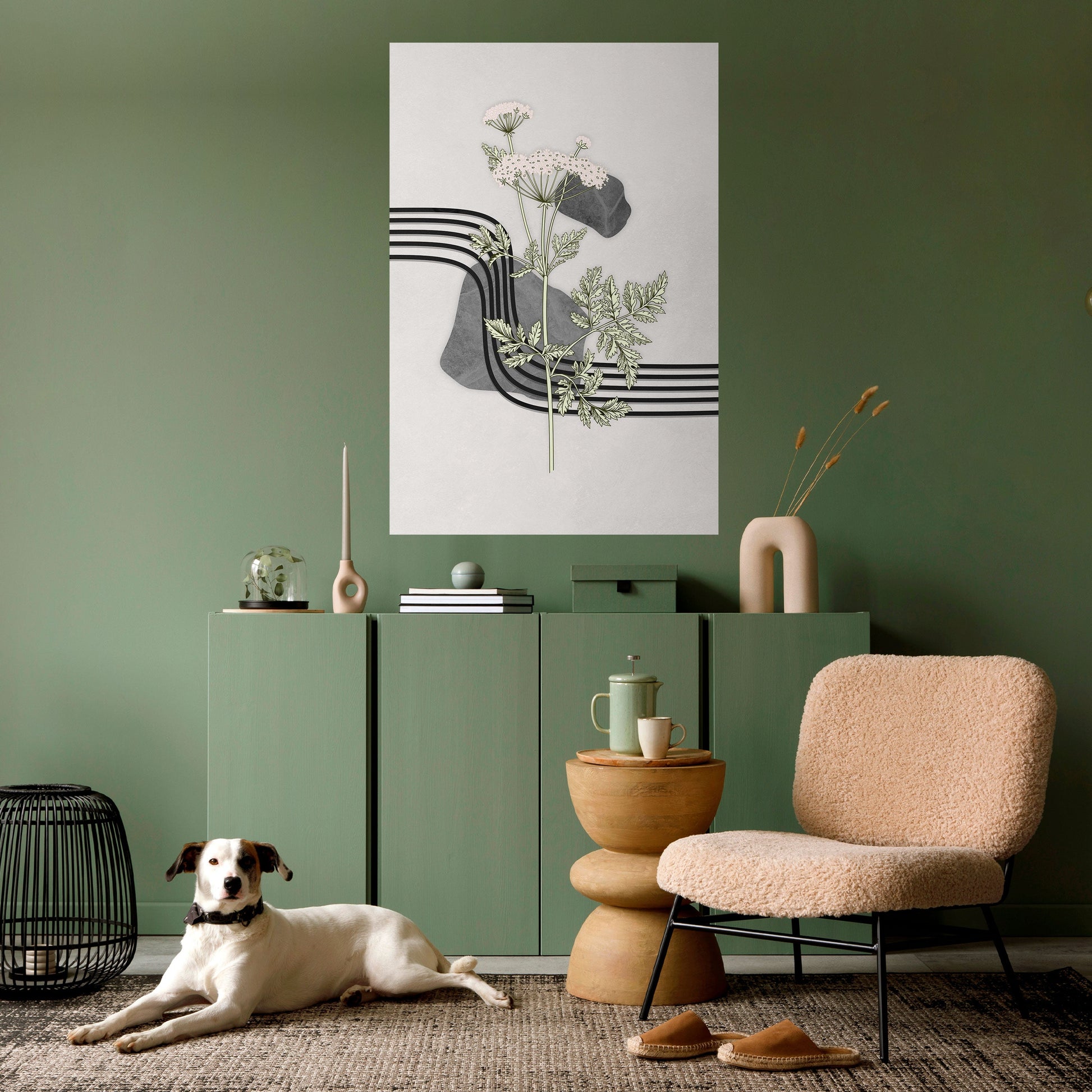 Affiche verticale autocollante HERACLEUM ARRAY