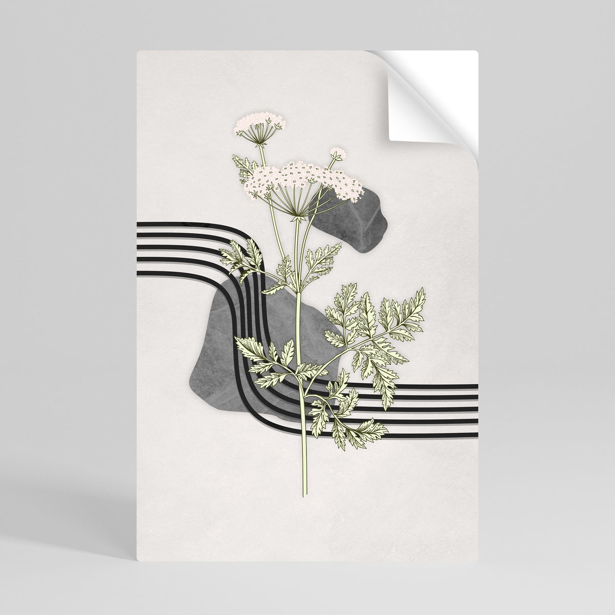 HERACLEUM ARRAY Peel and Stick Vertical Poster
