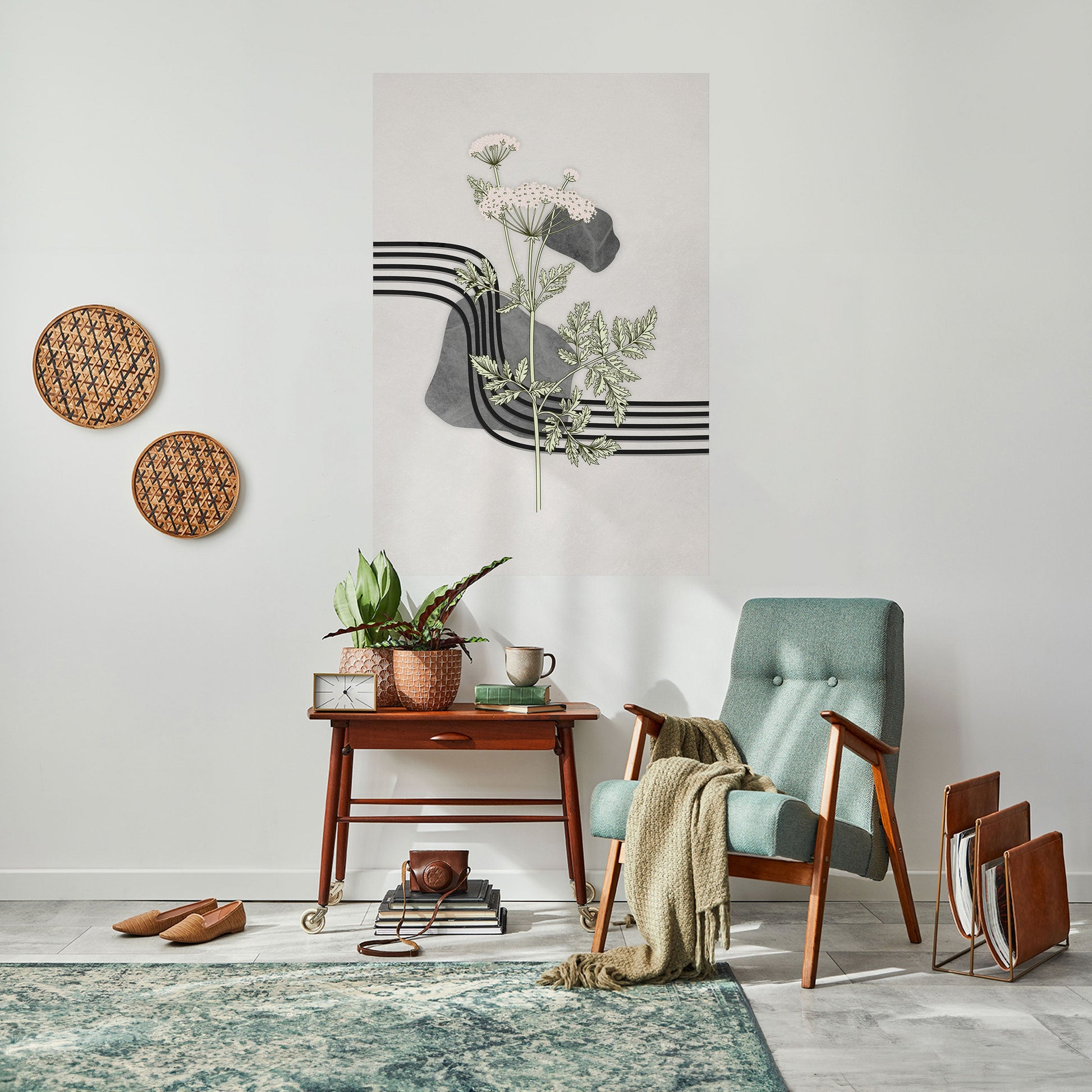Affiche verticale autocollante HERACLEUM ARRAY