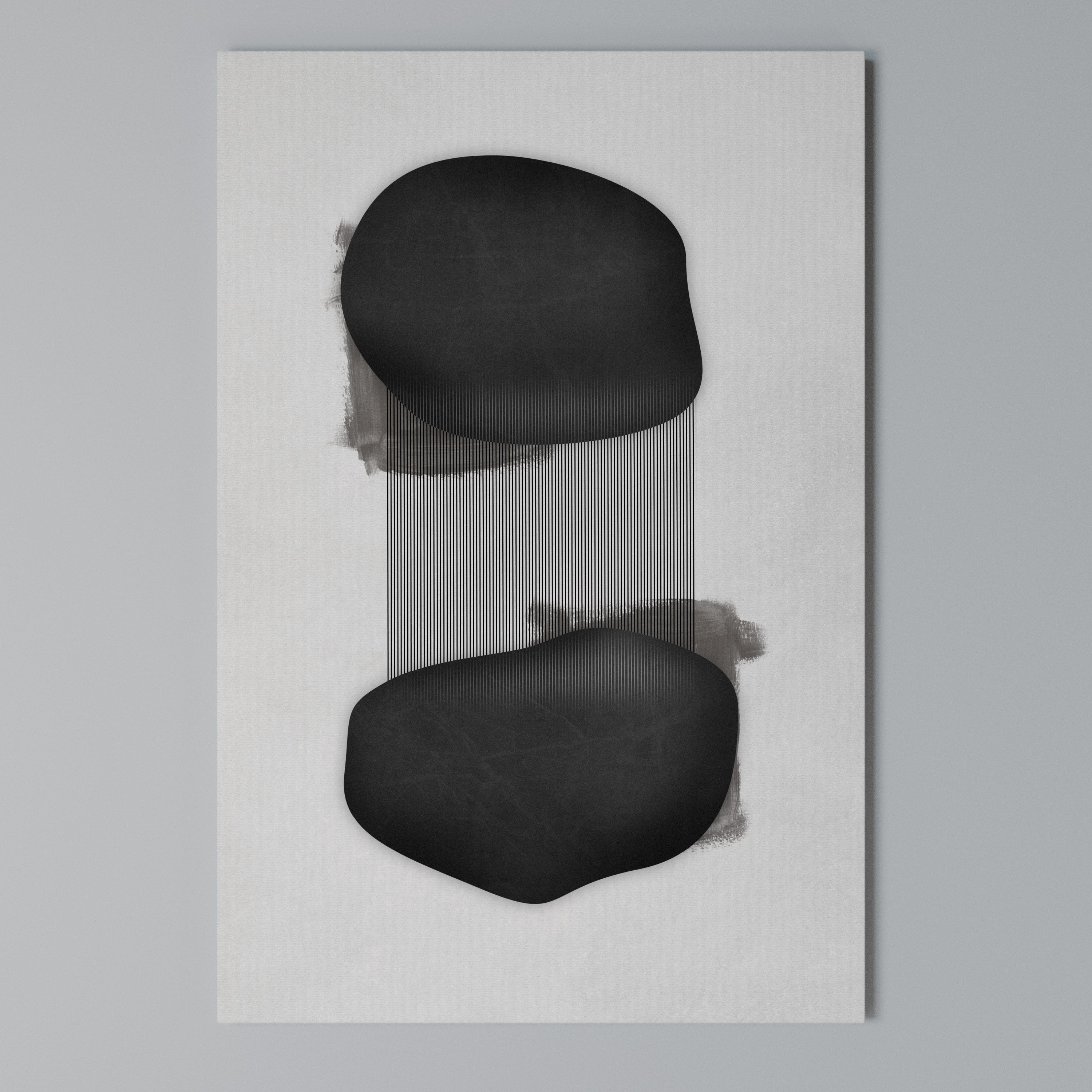 BLACK OVERTURE Vertical Canvas Print