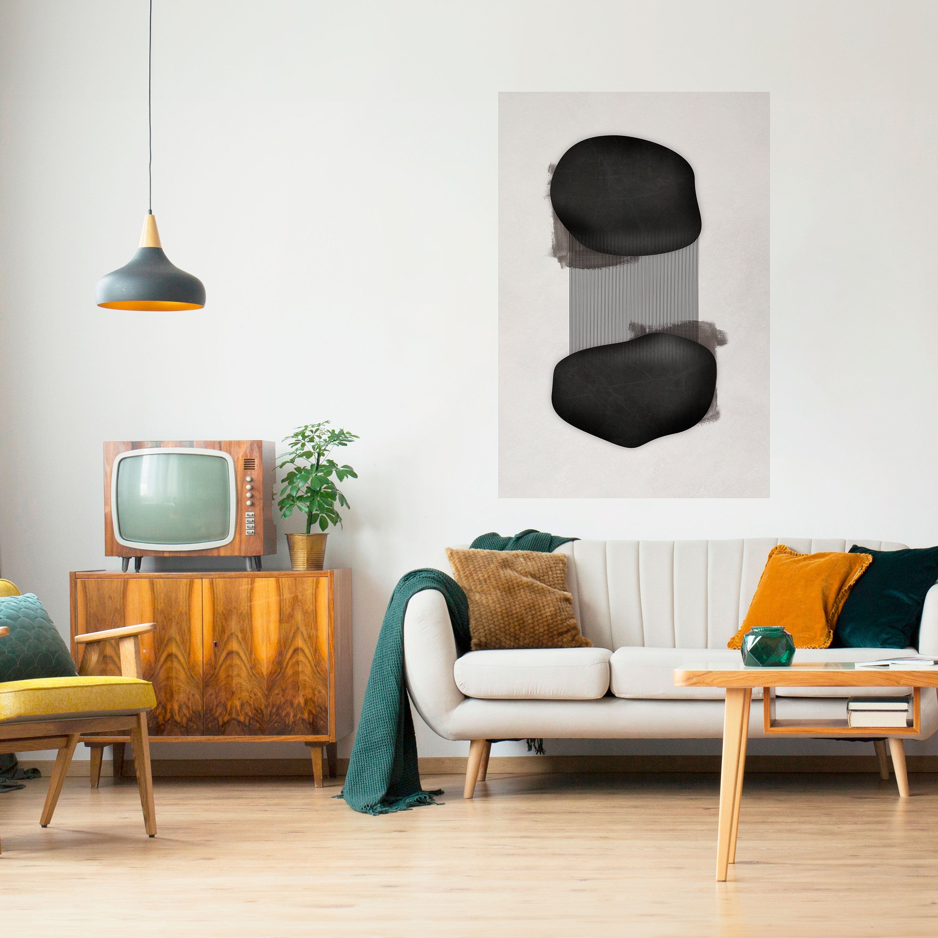 Affiche verticale autocollante BLACK OVERTURE