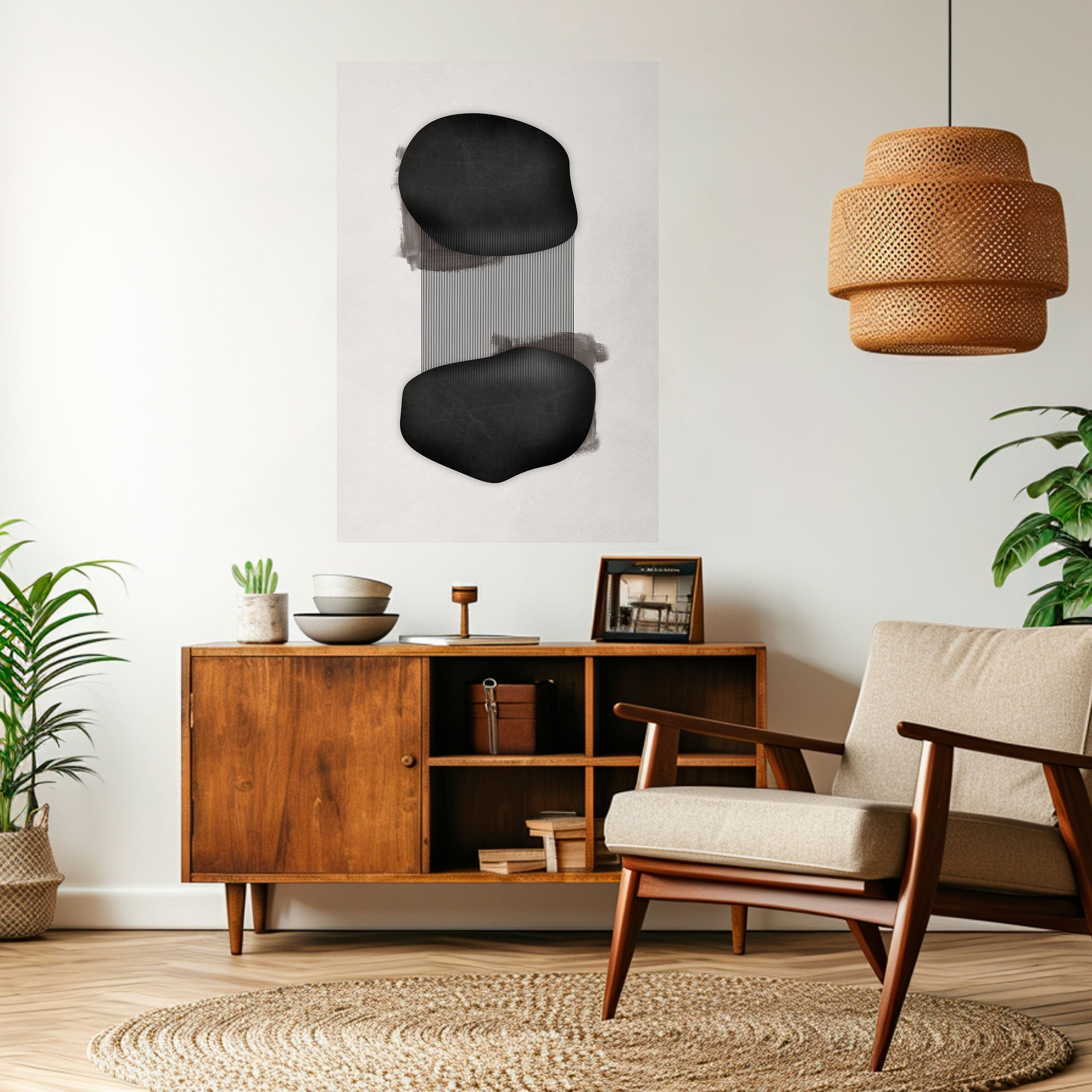 Affiche verticale autocollante BLACK OVERTURE