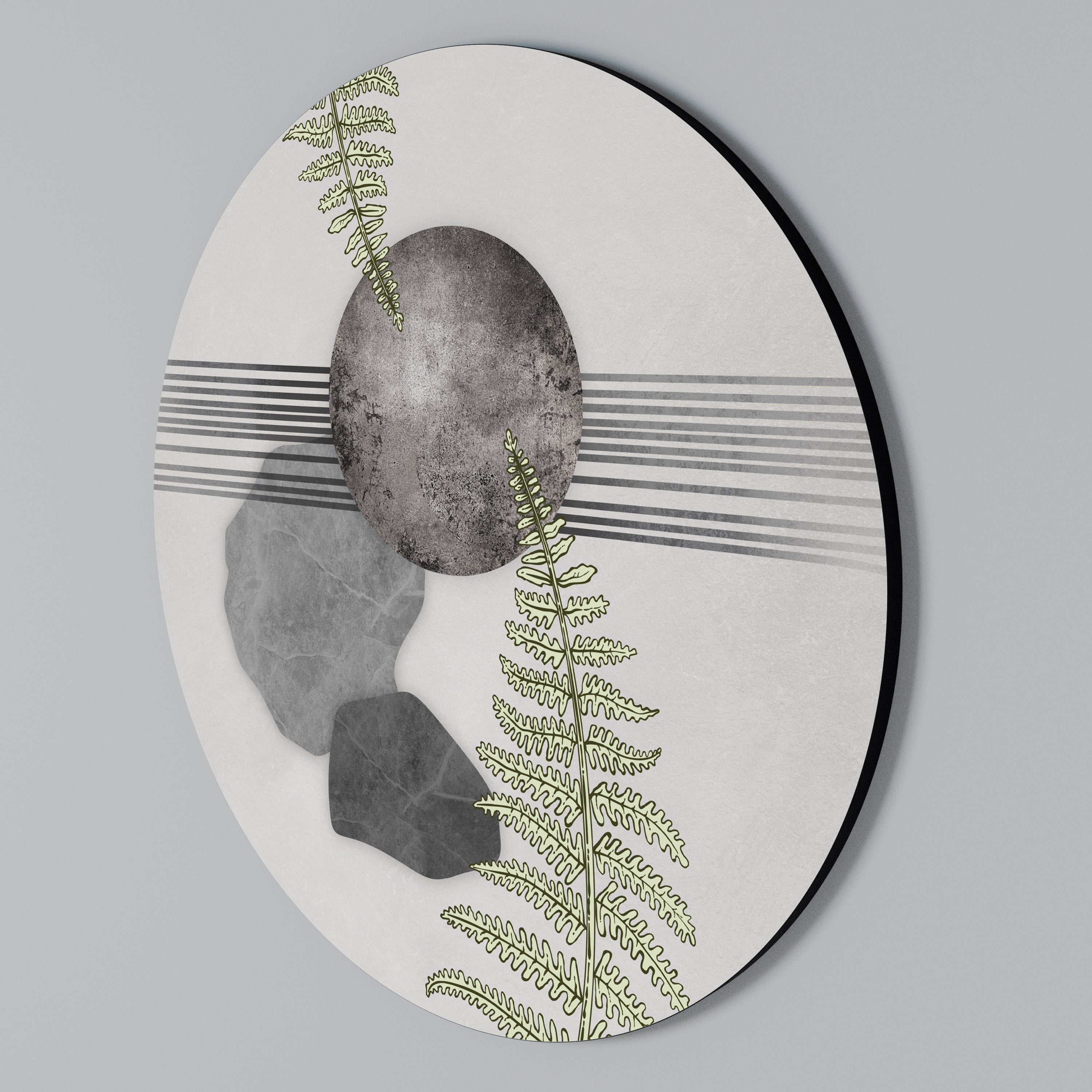 FERN MELANCHOLY Round Wall Art