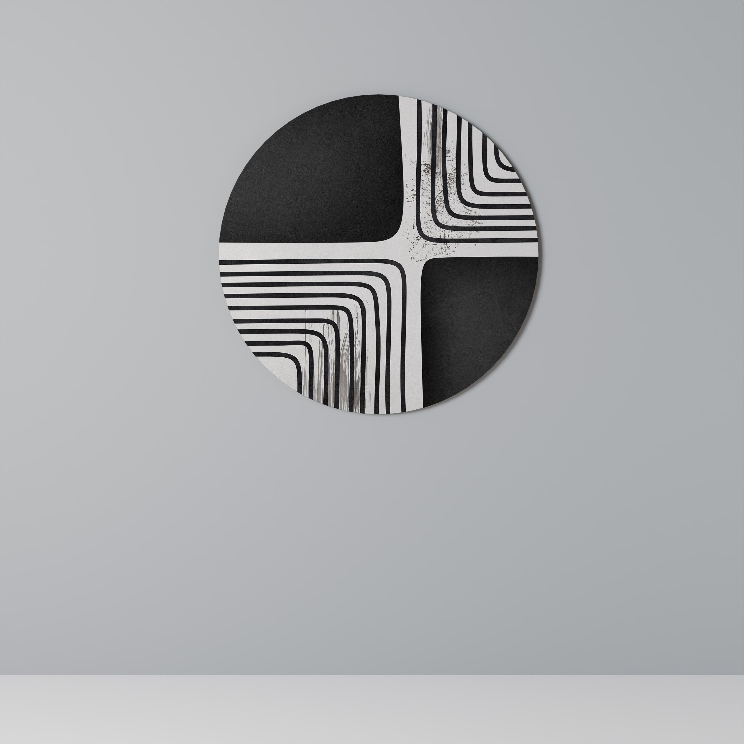 Art mural rond DARKSIDE OF THE LINE