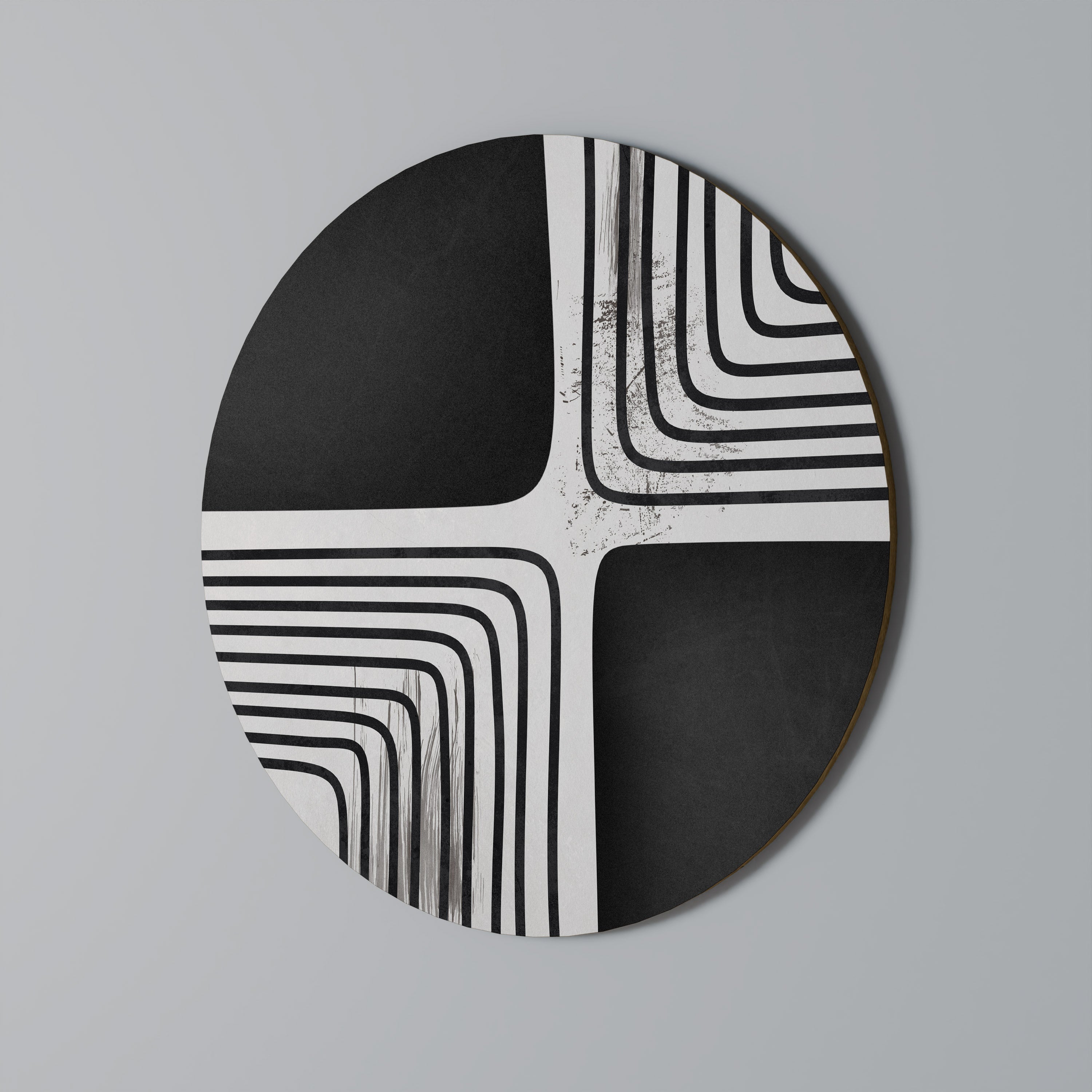 Art mural rond DARKSIDE OF THE LINE