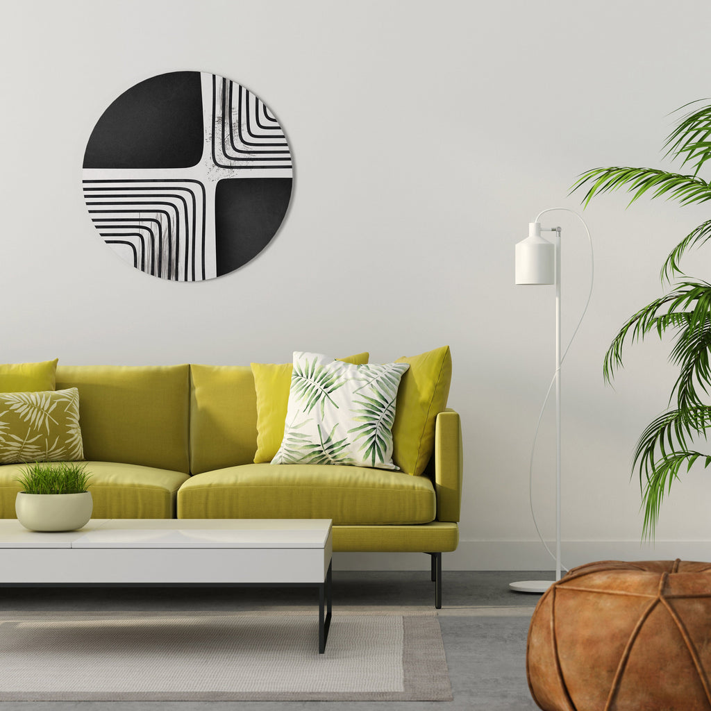 Art mural rond DARKSIDE OF THE LINE