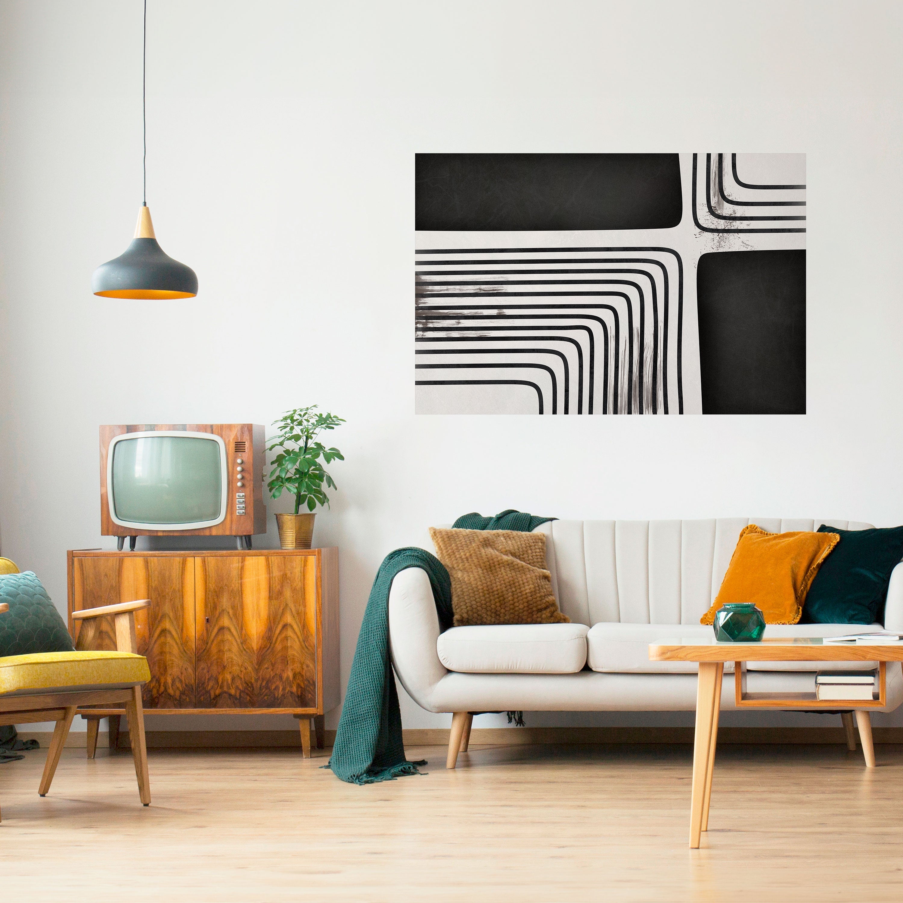 Affiche horizontale autocollante DARKSIDE OF THE LINE