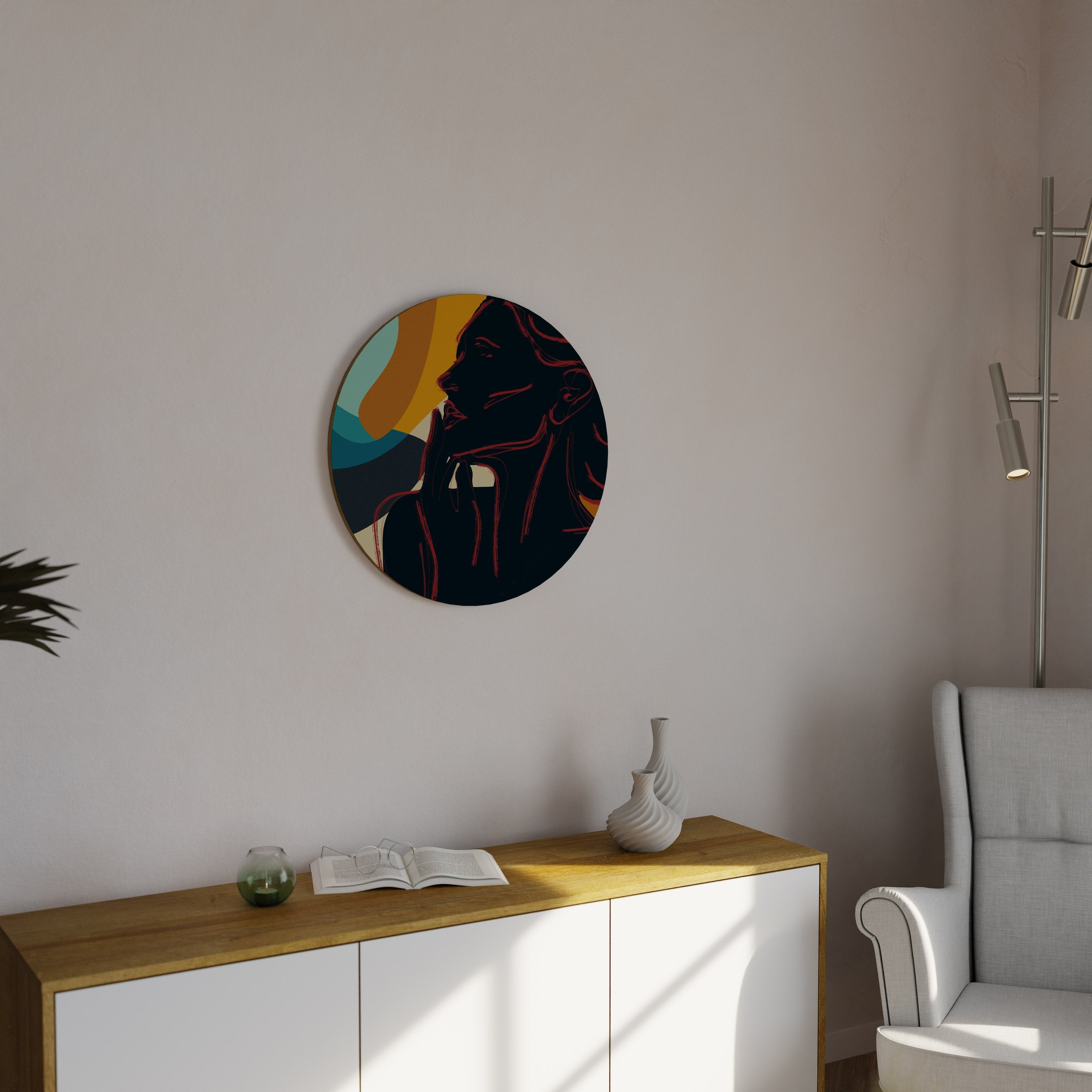 Décoration murale ronde SILHOUETTE SONATA