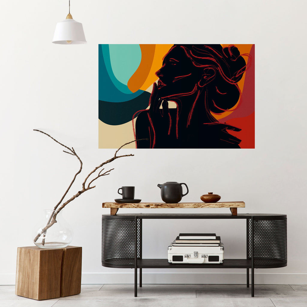 Affiche horizontale autocollante SILHOUETTE SONATA