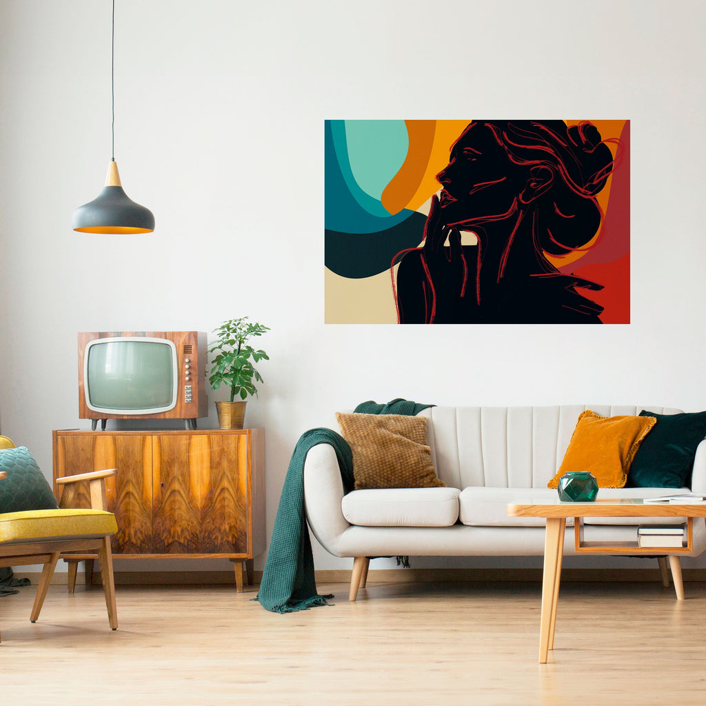 Affiche horizontale autocollante SILHOUETTE SONATA