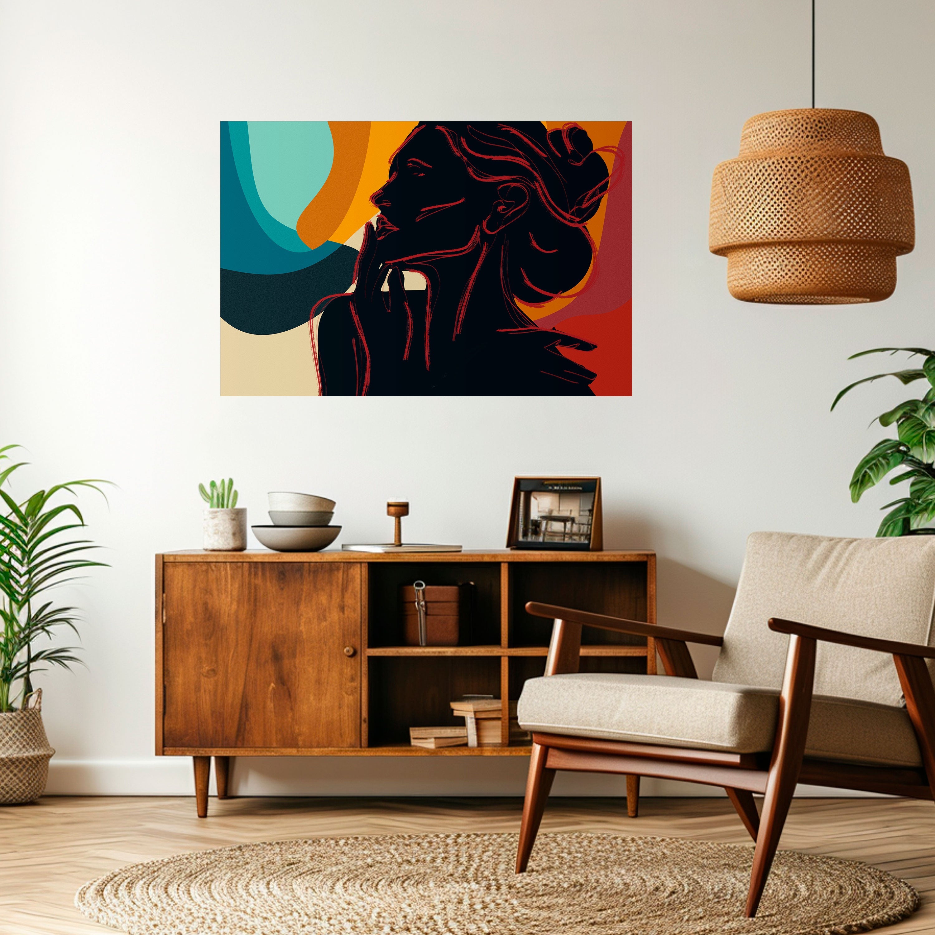 Affiche horizontale autocollante SILHOUETTE SONATA