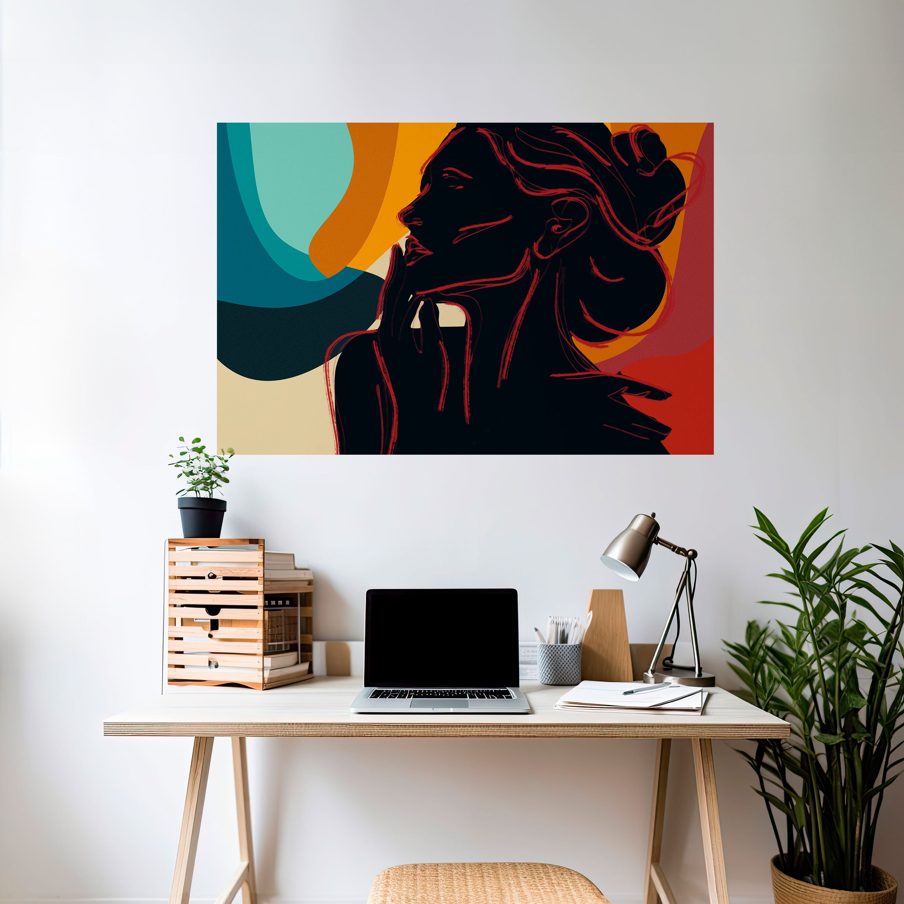 Affiche horizontale autocollante SILHOUETTE SONATA