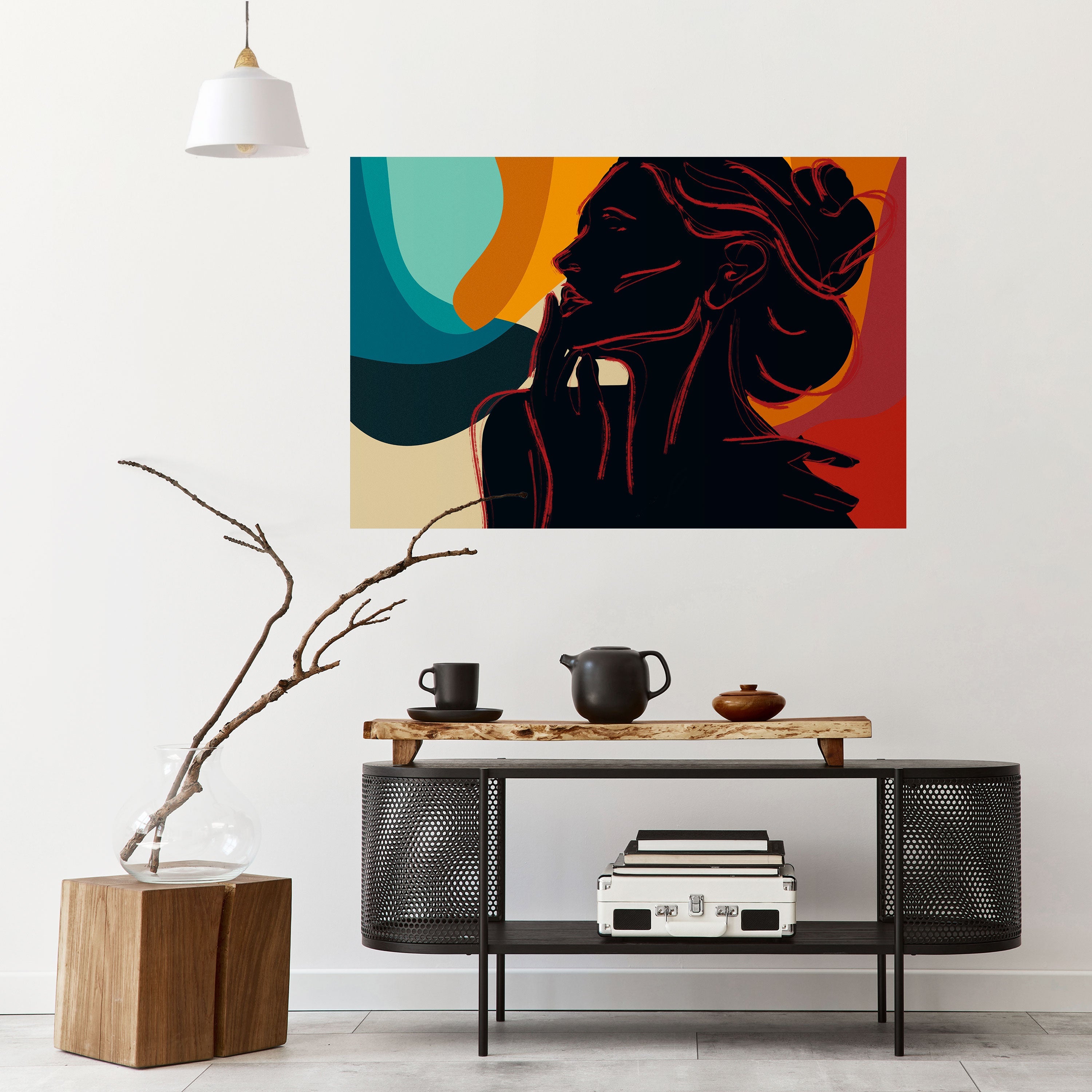 Affiche horizontale autocollante SILHOUETTE SONATA