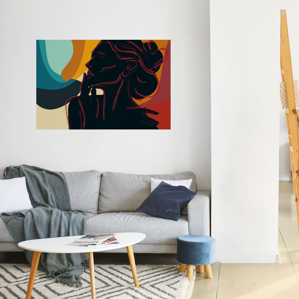 Affiche horizontale autocollante SILHOUETTE SONATA