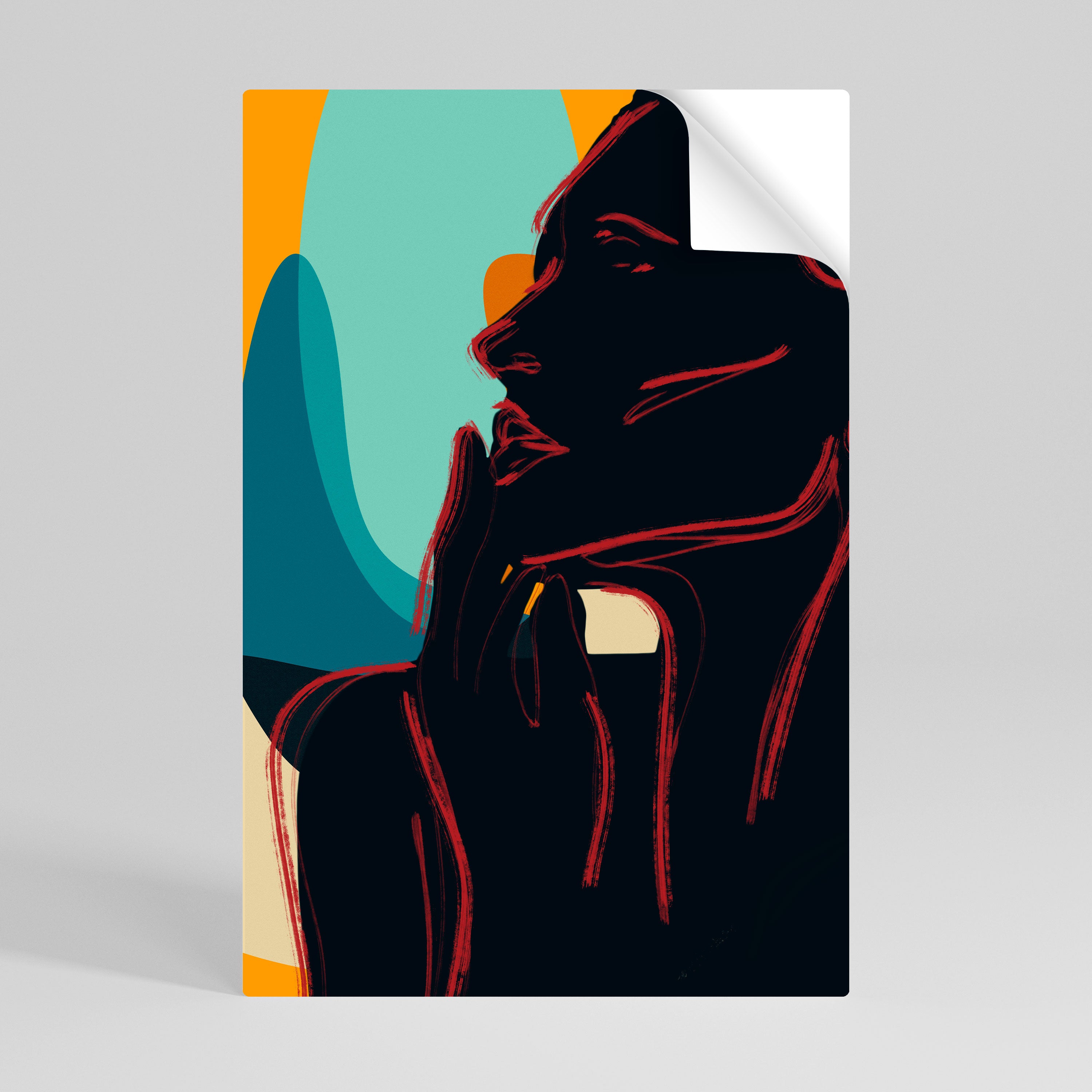 SILHOUETTE SONATA Peel and Stick Vertical Poster