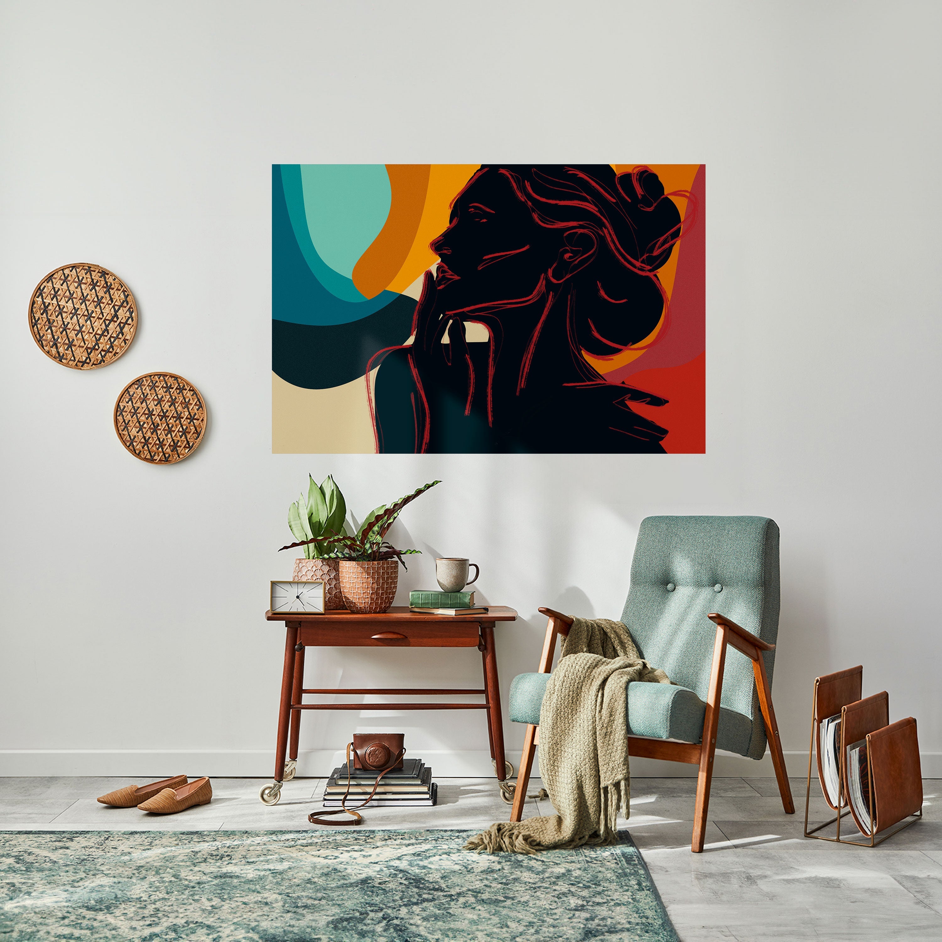 Affiche horizontale autocollante SILHOUETTE SONATA