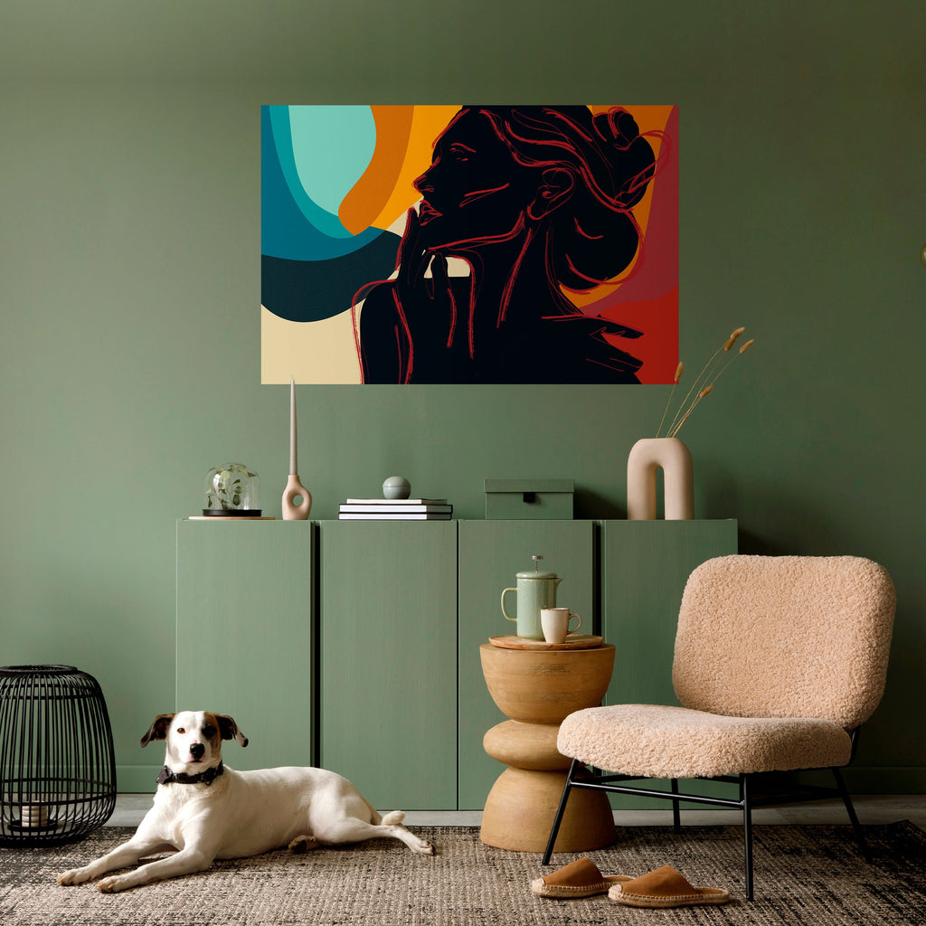 Affiche horizontale autocollante SILHOUETTE SONATA