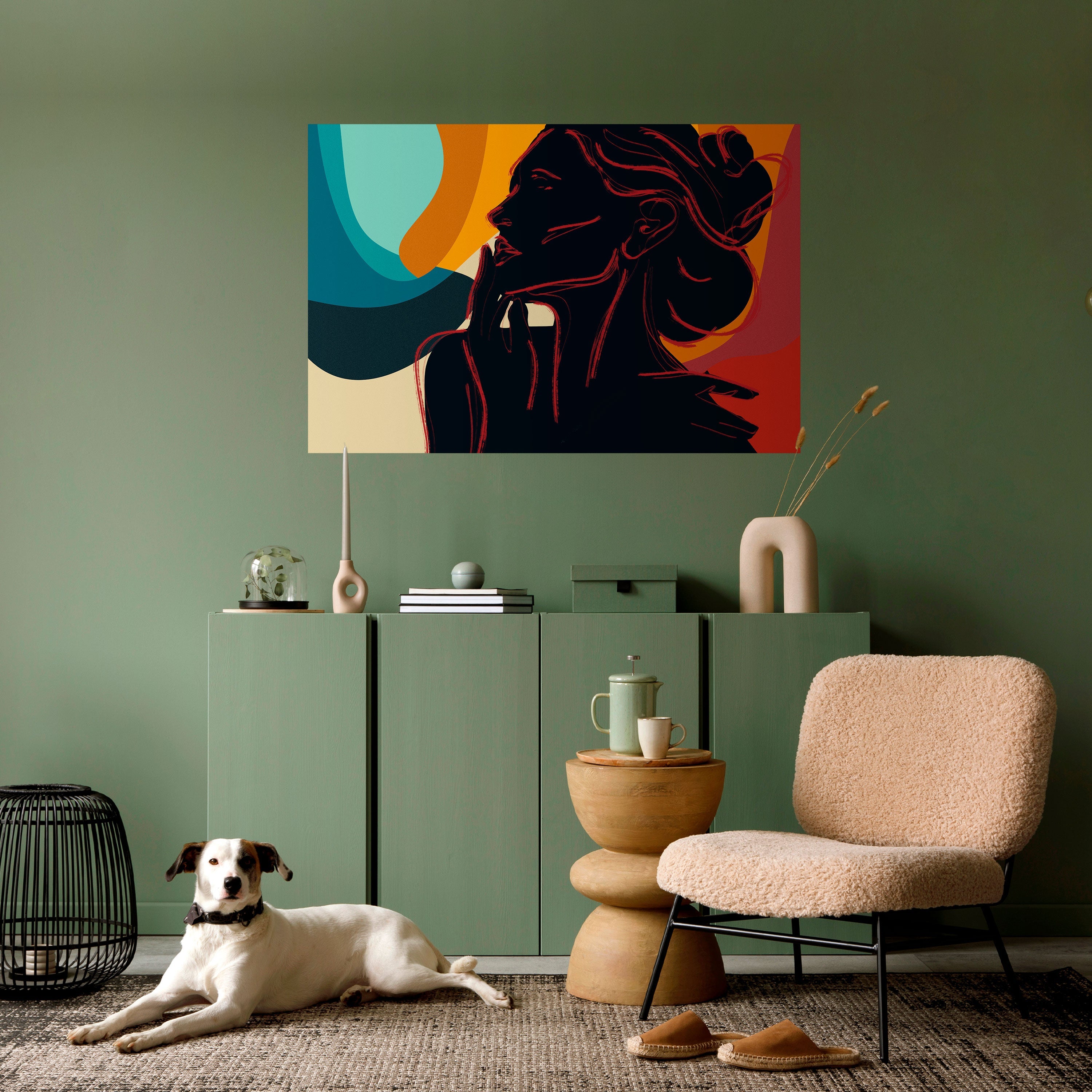 Affiche horizontale autocollante SILHOUETTE SONATA