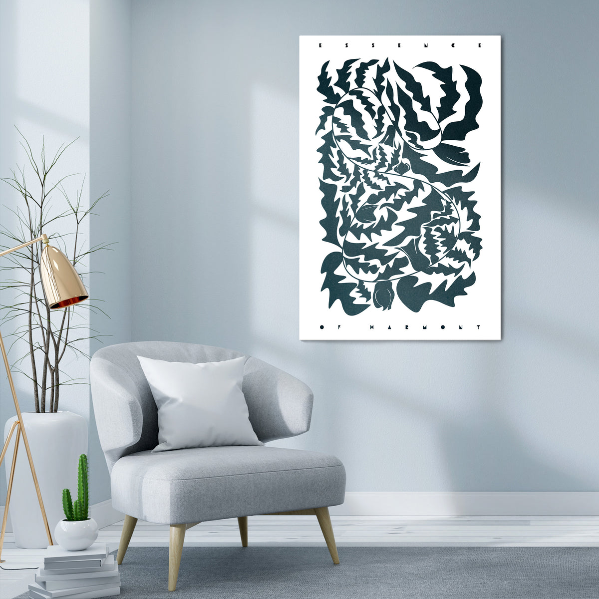 ETHEREAL ORNAMENT Vertical Canvas Print