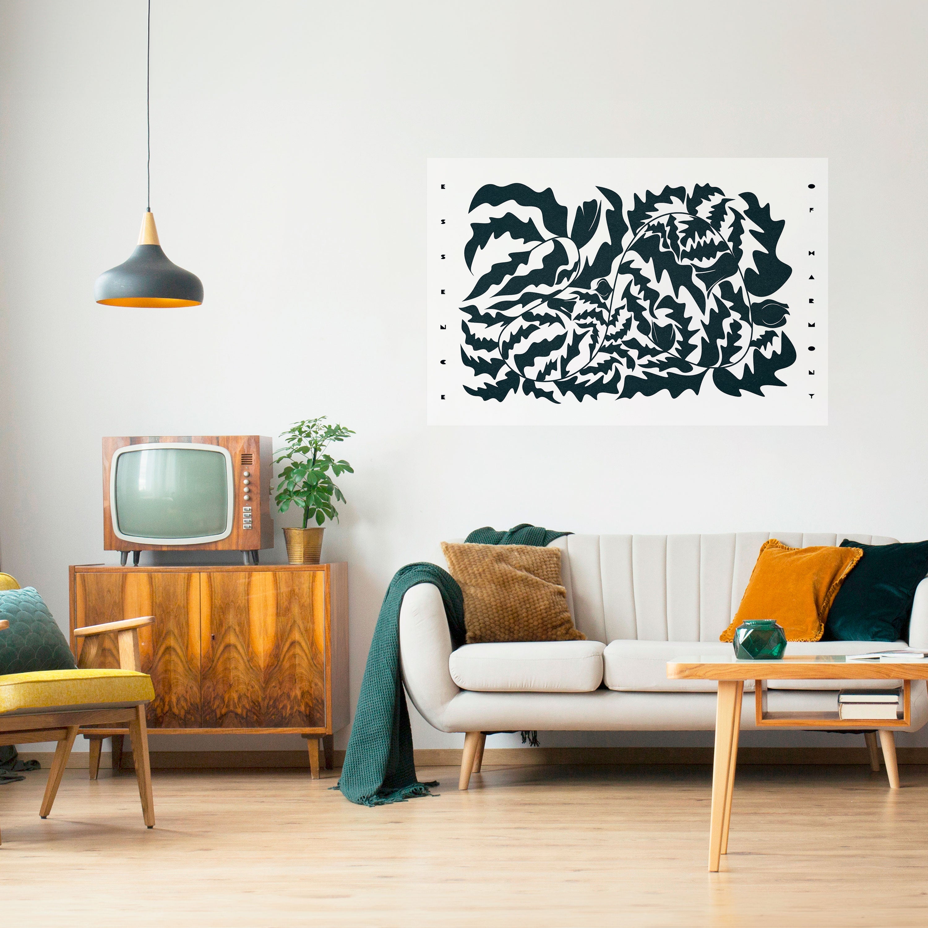 Affiche horizontale autocollante ETHEREAL ORNAMENT